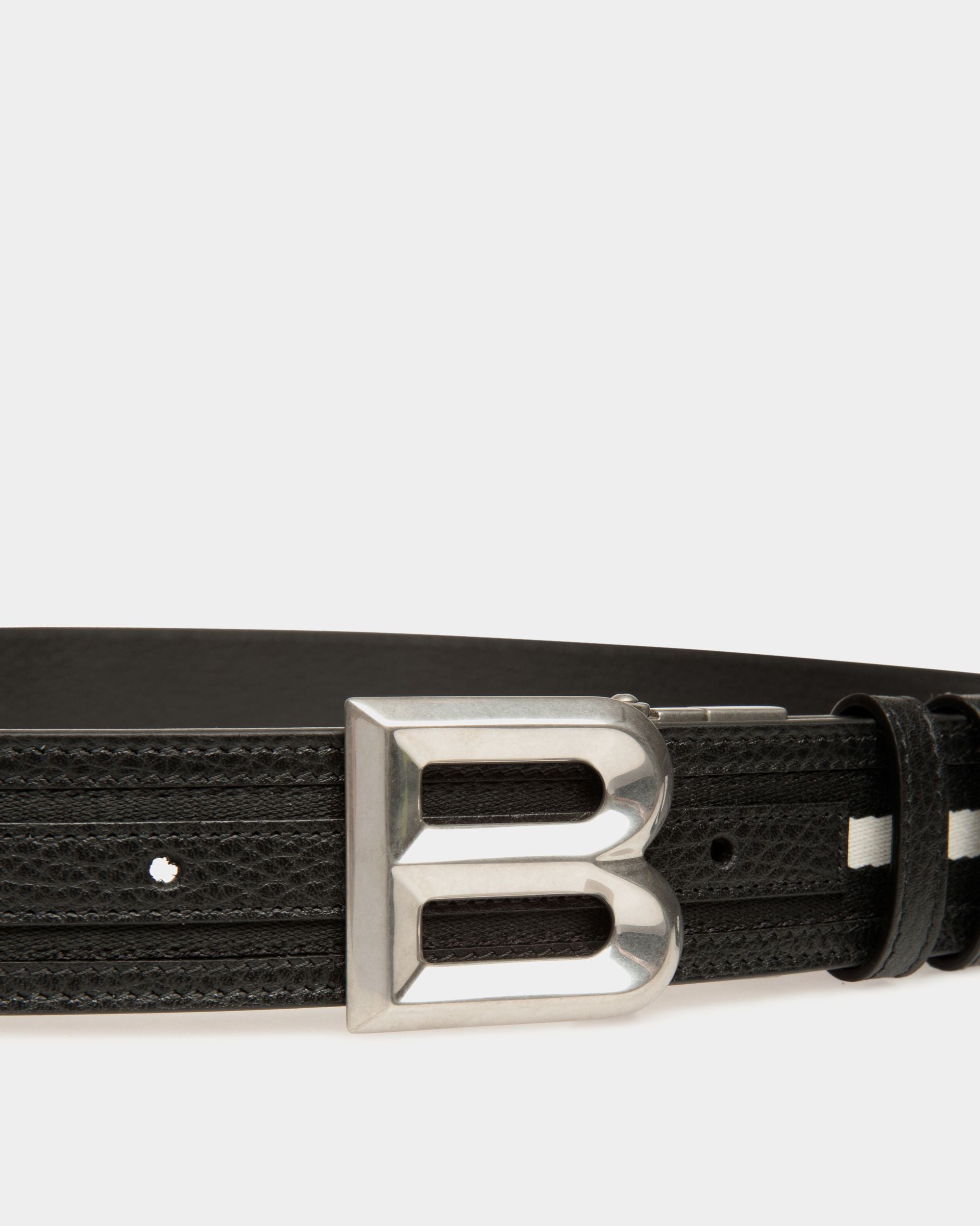 Ceinture B Bold 35 mm Réversible En Tissu Et Cuir - Homme - Bally - 04