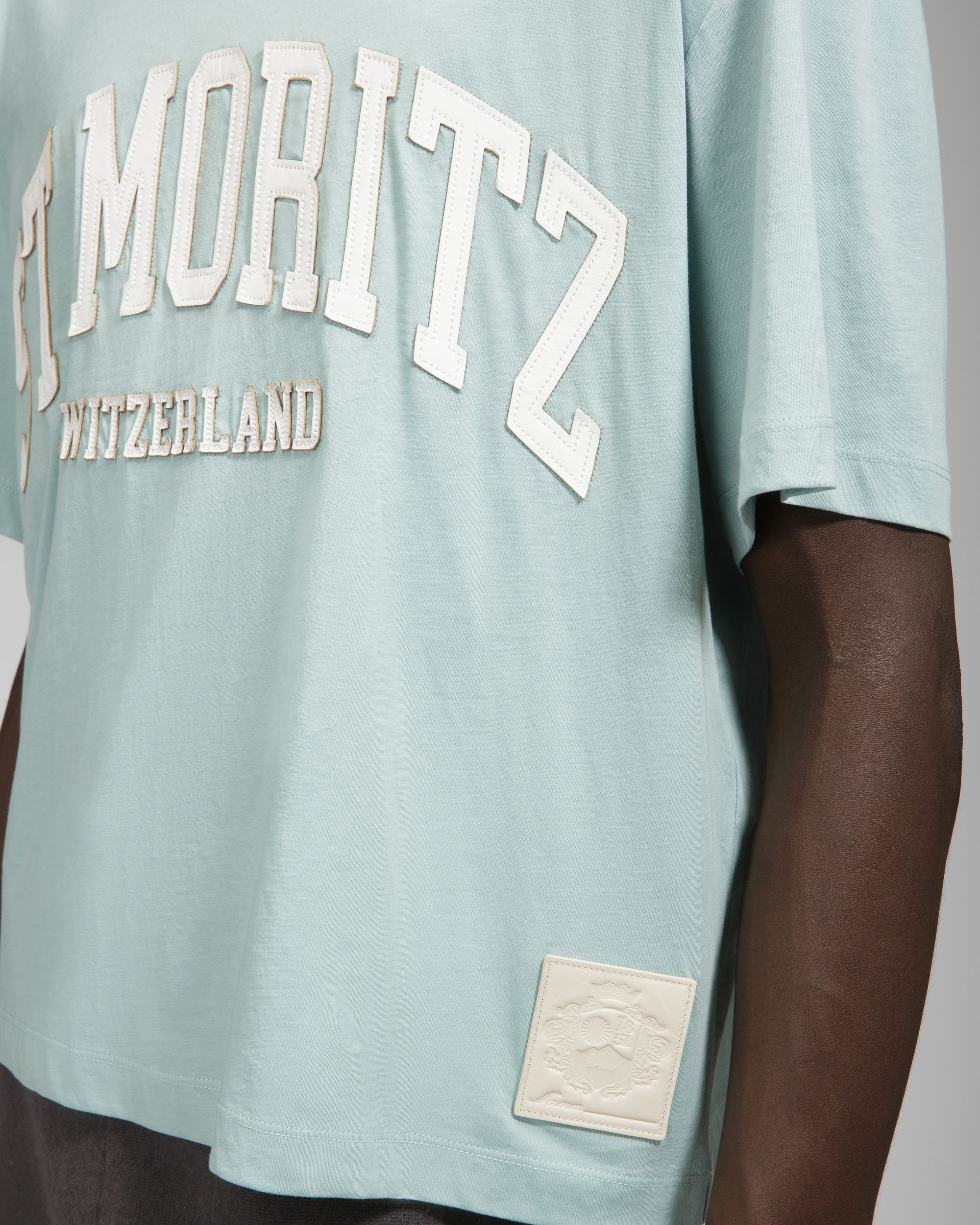 T-Shirt St Moritz Baumwoll-T-Shirt In Blau - Herren - Bally - 04