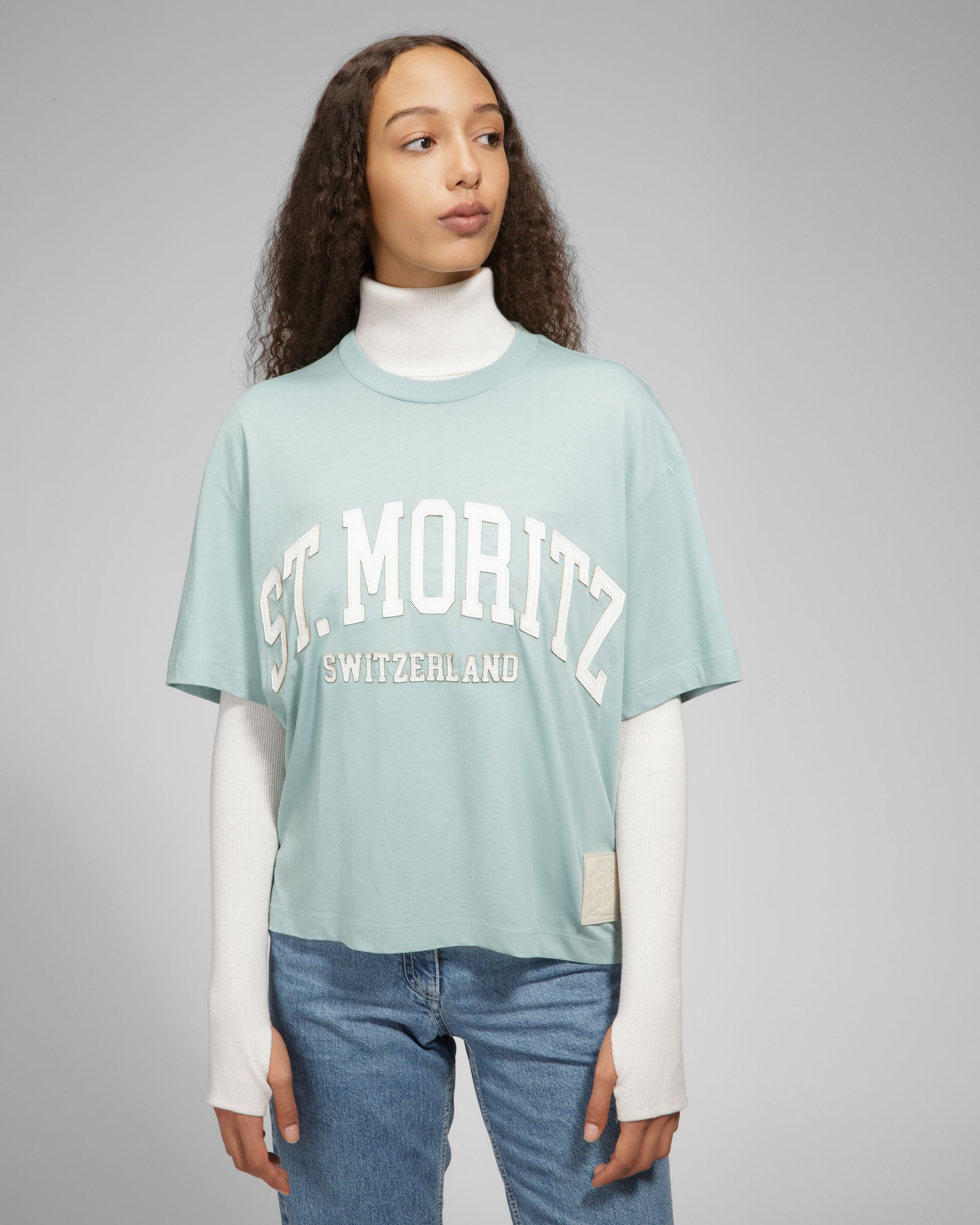 T-Shirt St Moritz Baumwoll-T-Shirt In Blau - Herren - Bally - 06