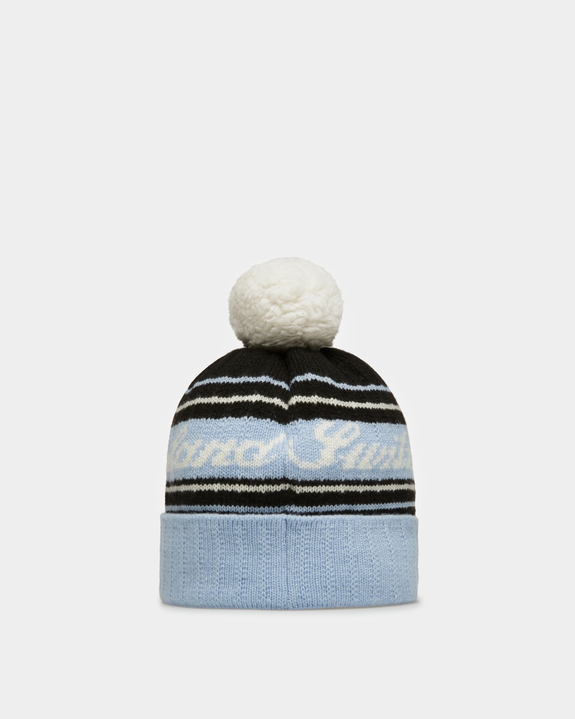 Cappello A Cuffia Switzerland Azzurro E Nero - Uomo - Bally - 03