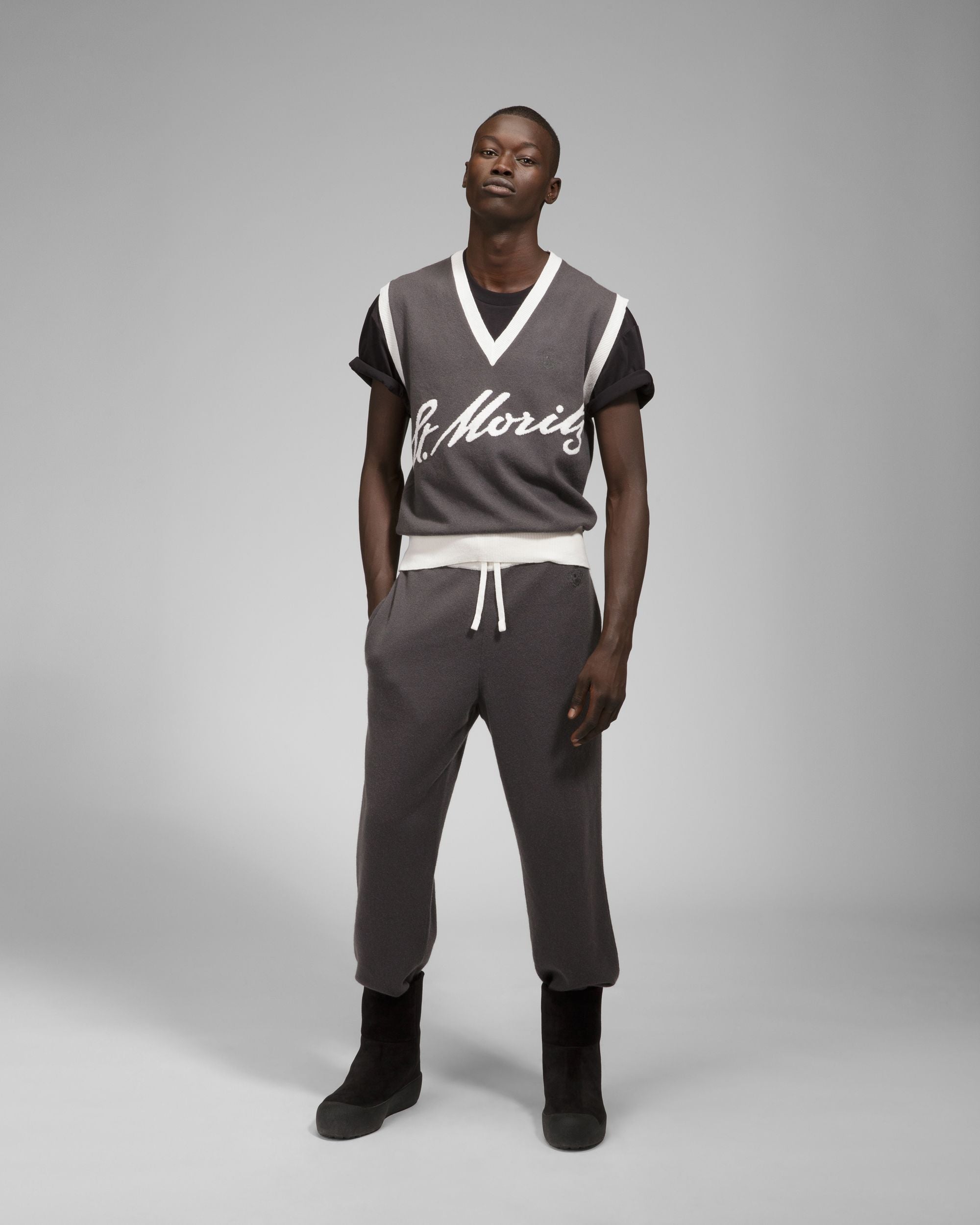 Pantalone Jogger In Cachemire Grigio - Uomo - Bally - 02
