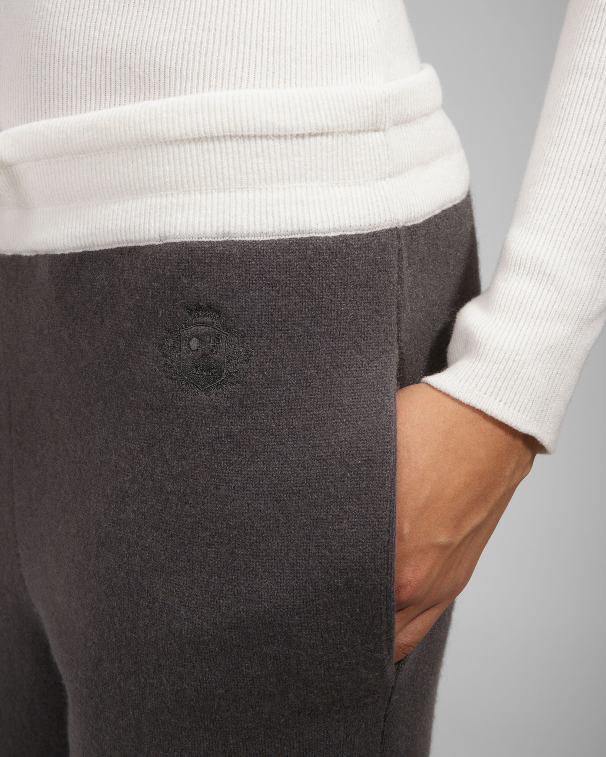 Pantalone Jogger In Cachemire Grigio - Uomo - Bally - 08