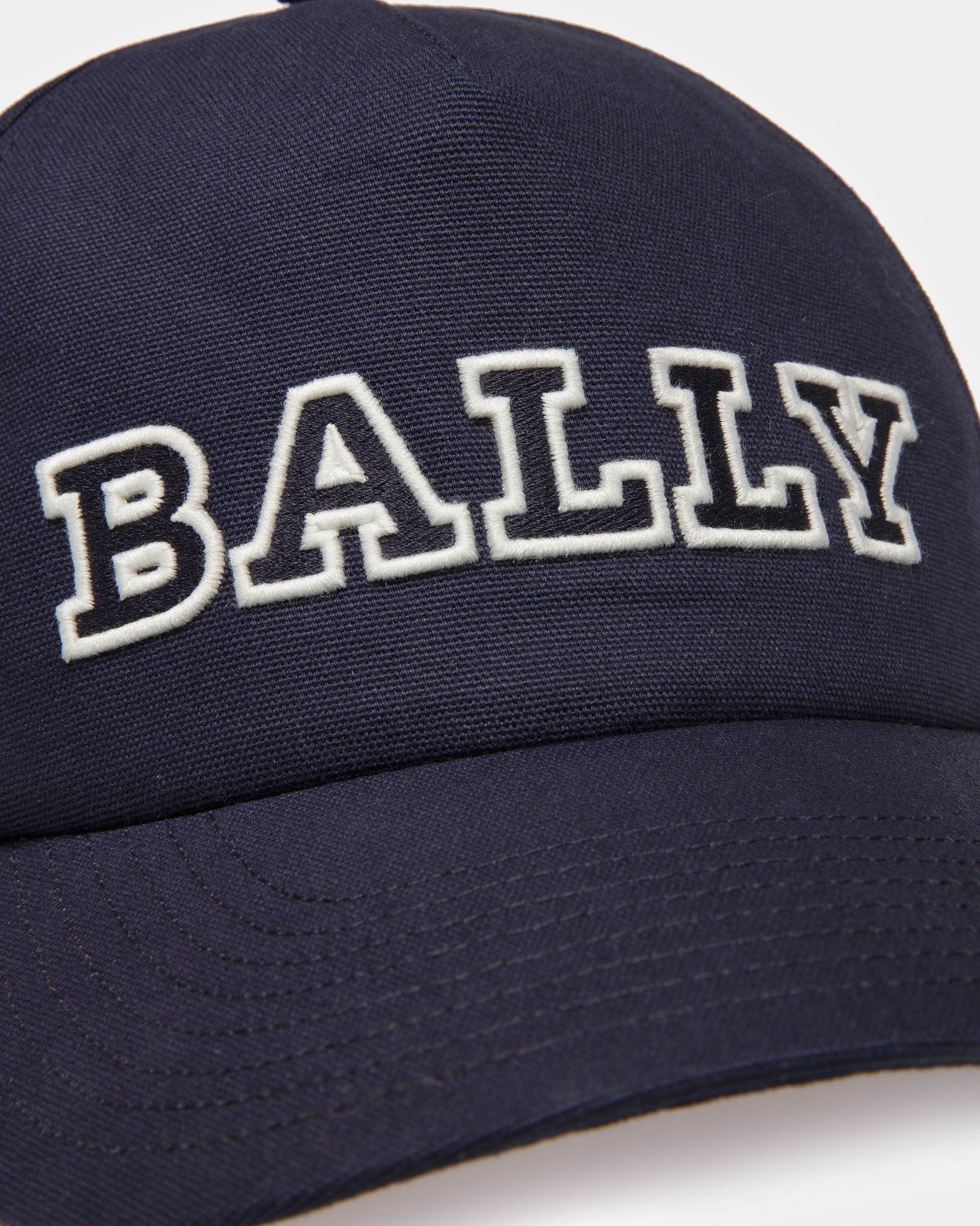 Casquette De Baseball En Coton Encre - Homme - Bally - 03