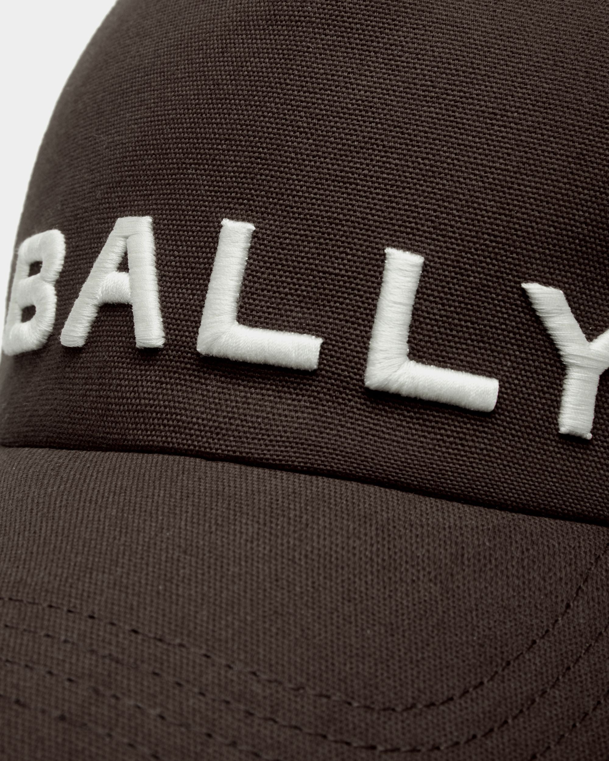 Cappello Da Baseball Con Logo Ricamato In Cotone Nero - Uomo - Bally - 04