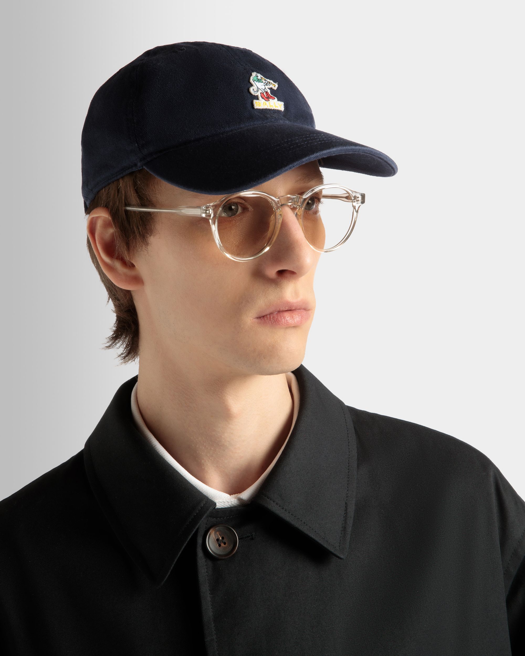 Baseballmütze Aus Baumwolle In Navy Blue - Herren - Bally - 02
