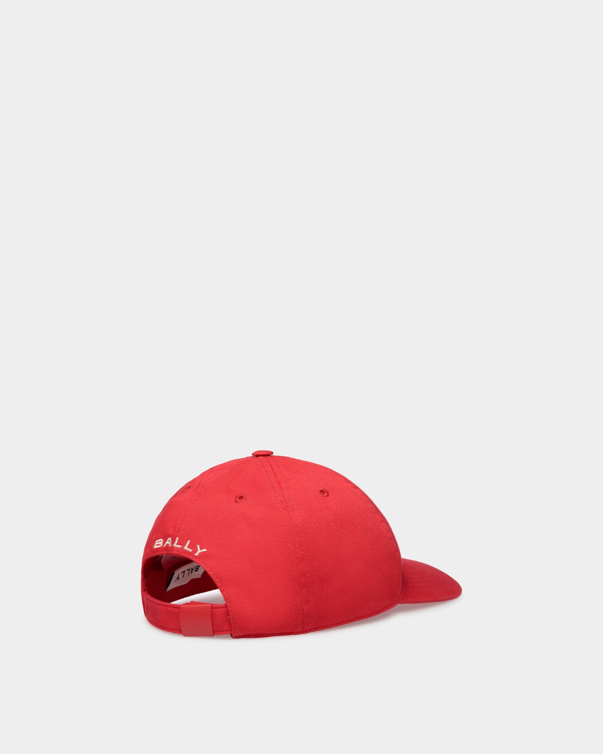 Casquette De Baseball En Coton Candy Red - Homme - Bally - 02