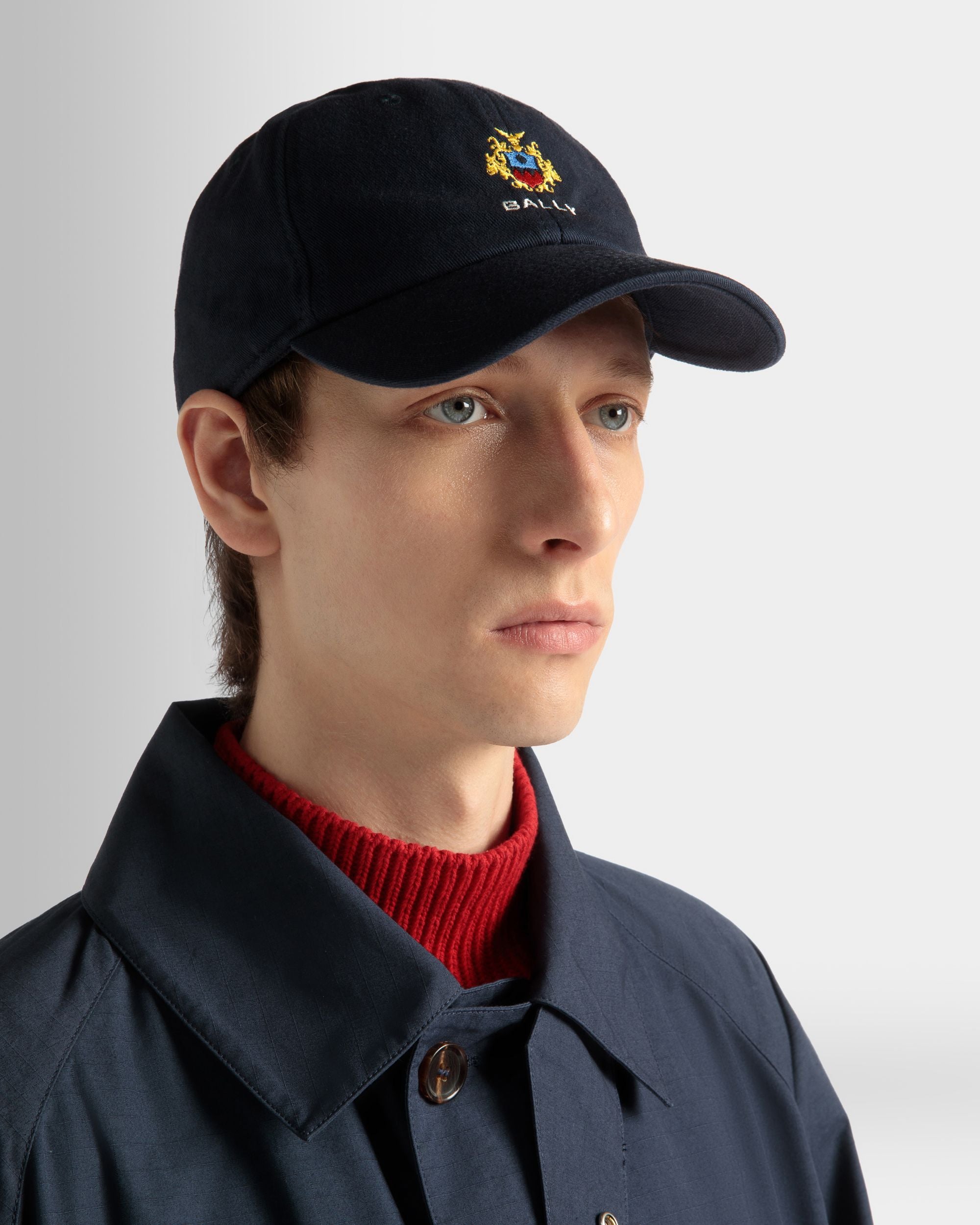 Baseballmütze Aus Baumwolle In Navy Blue - Herren - Bally - 02