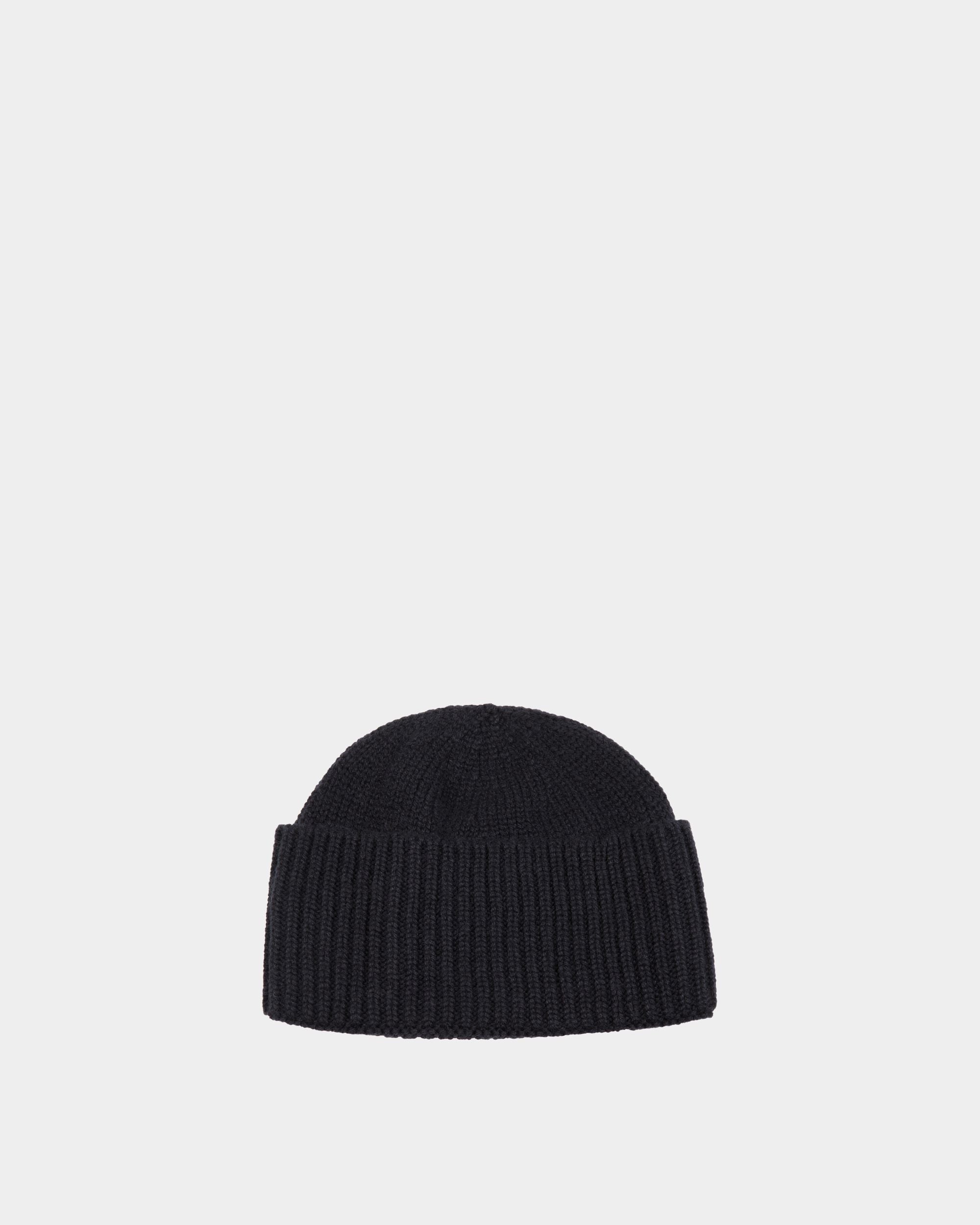 Cappello A Cuffia In Cachemire Navy Blue - Uomo - Bally - 01