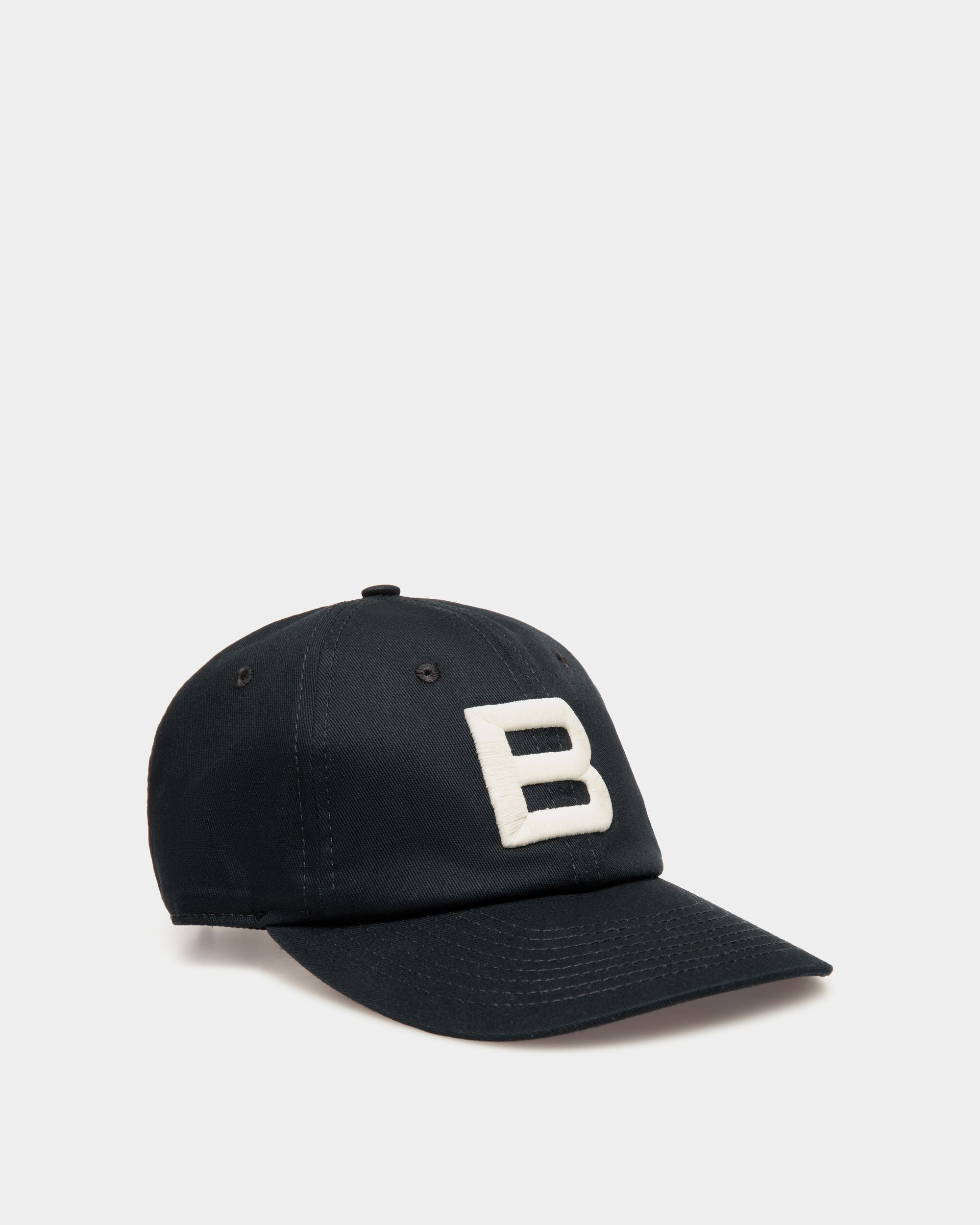 Baseballmütze Aus Baumwolle In Navy Blue - Homme - Bally - 01