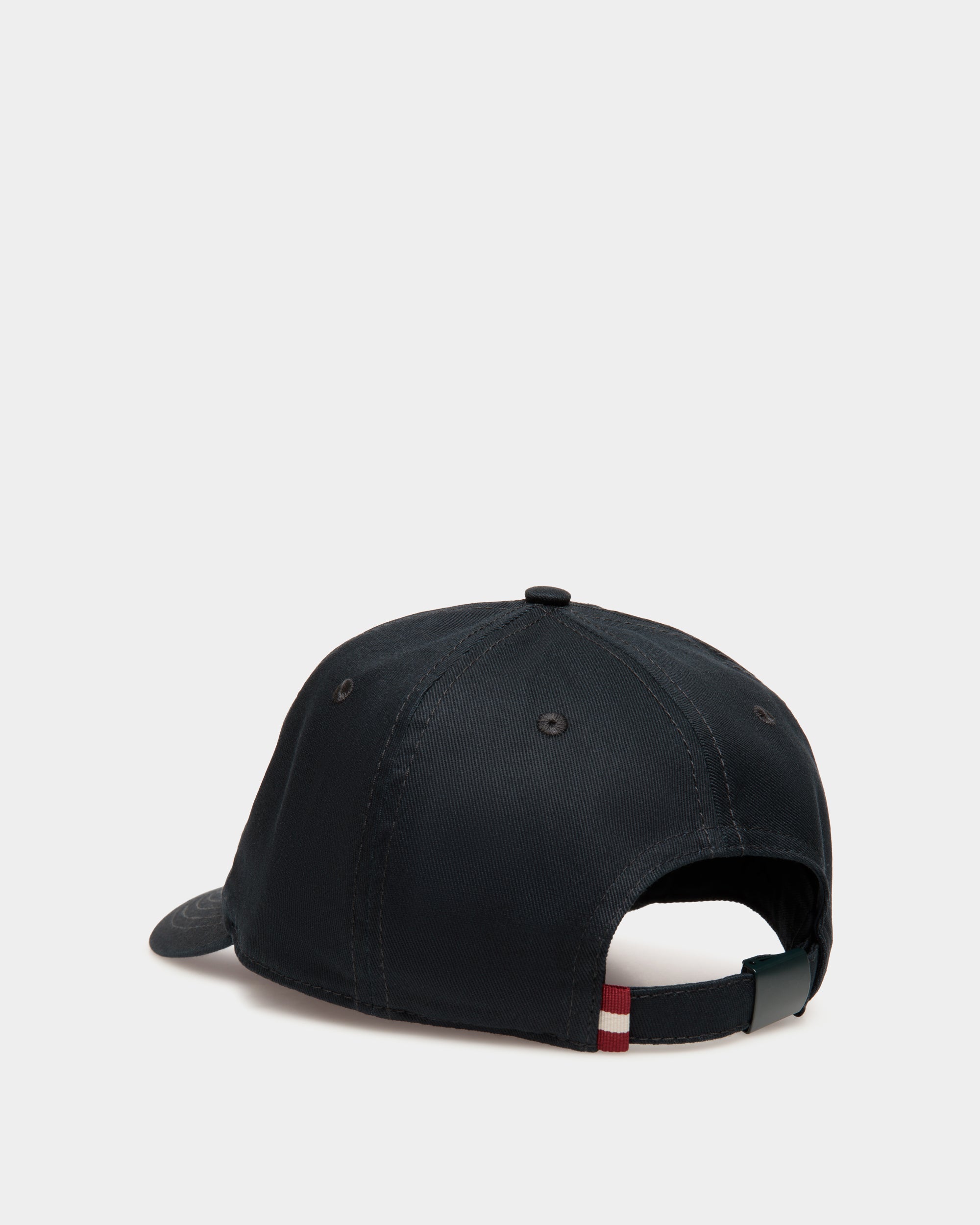 Baseball Hat in Navy Blue Cotton - Men's - Bally - 02