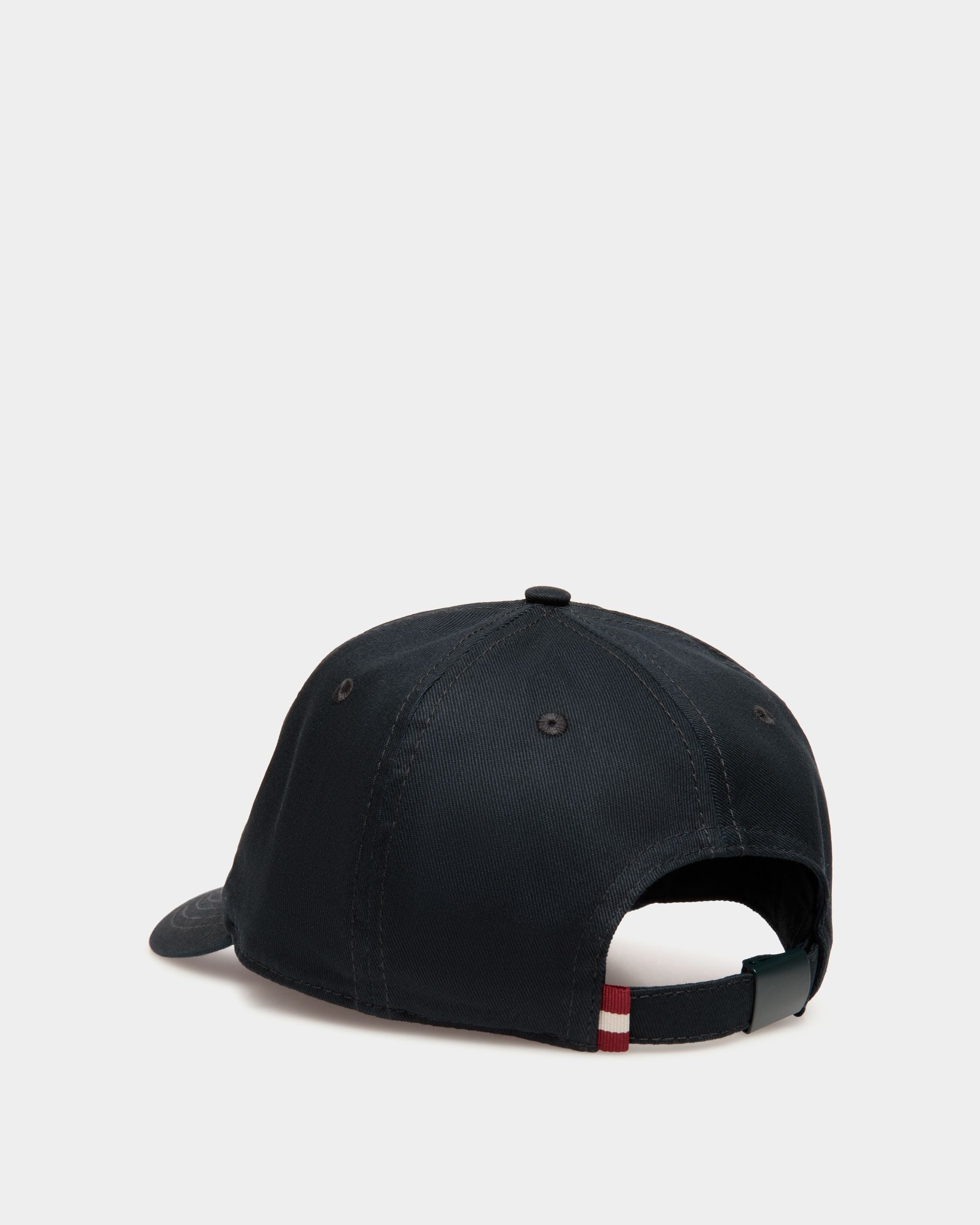 Baseballmütze Aus Baumwolle In Navy Blue - Homme - Bally - 02