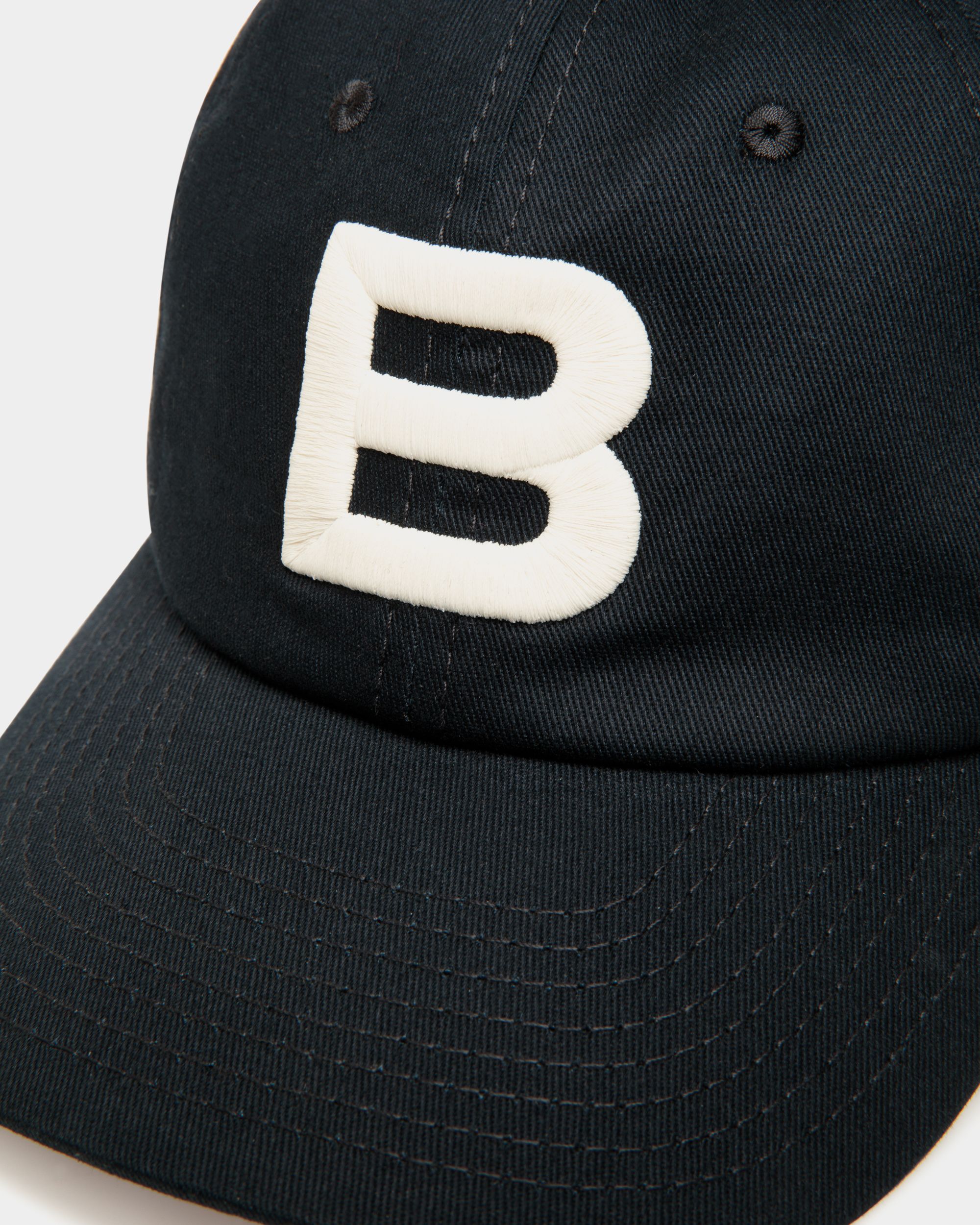 Baseballmütze Aus Baumwolle In Navy Blue - Homme - Bally - 03
