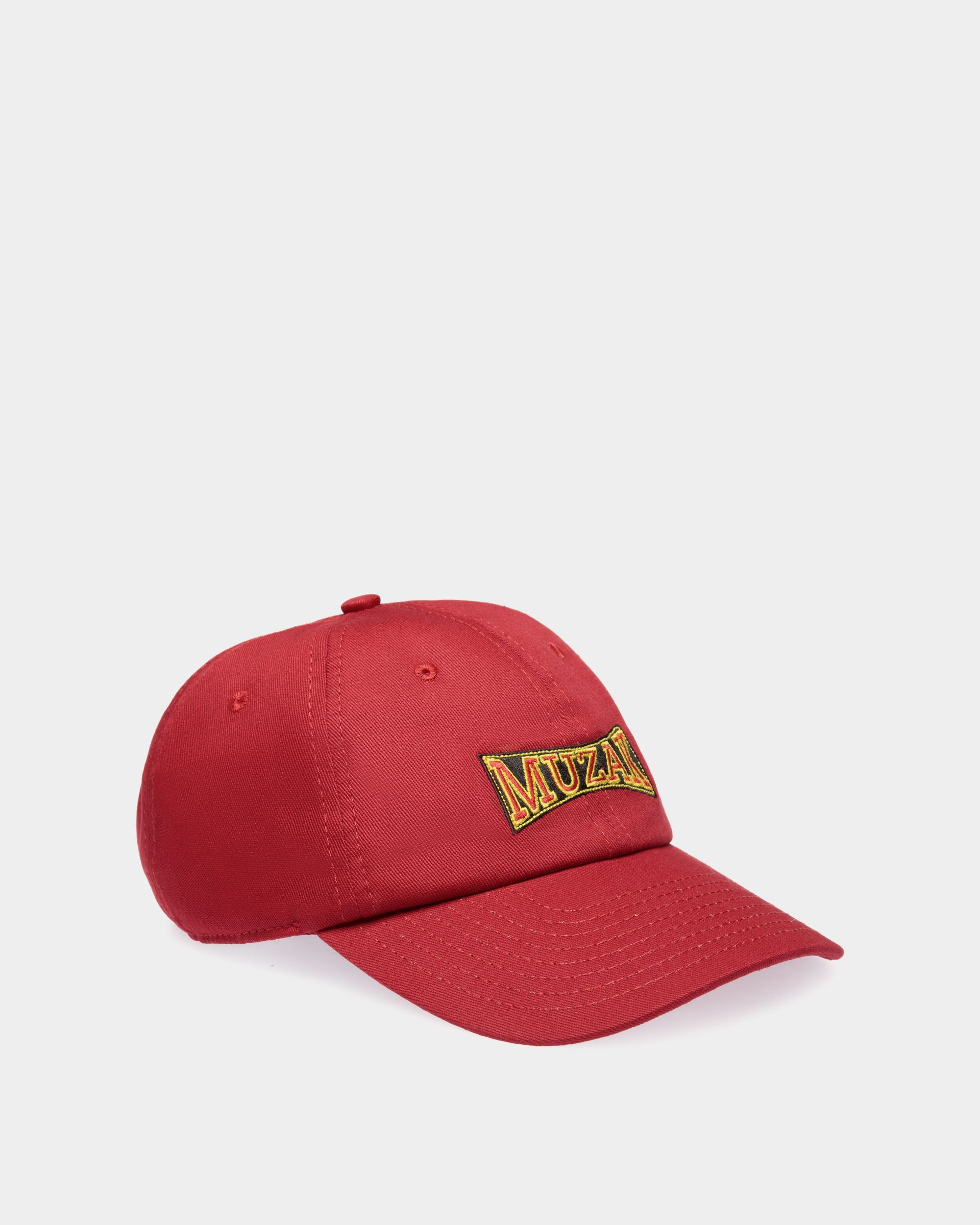 Cappellino DJ Leo Mas X Bally In Cotone Heritage Red Con Ricamo Muzak - Uomo - Bally - 01