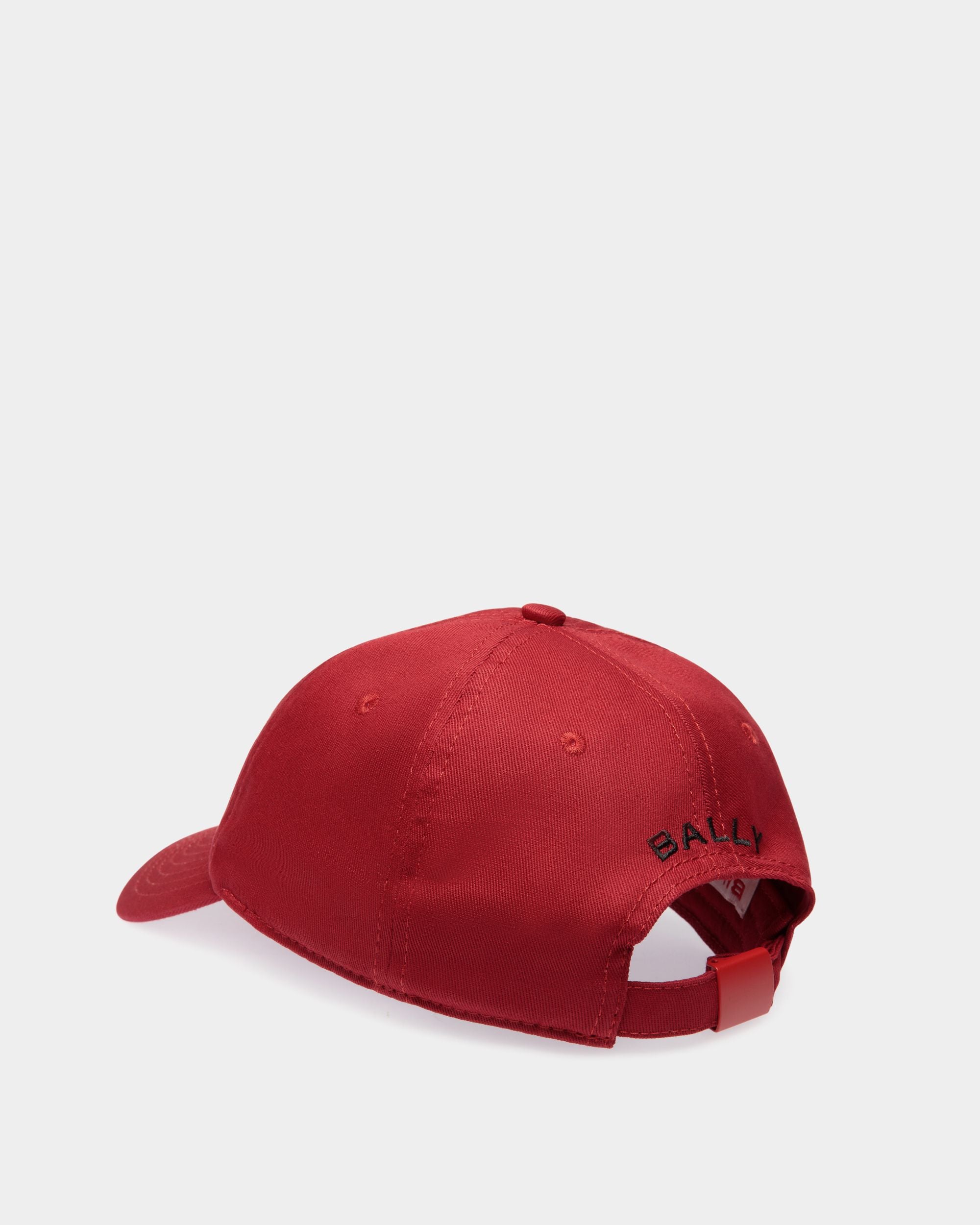 Cappellino DJ Leo Mas X Bally In Cotone Heritage Red Con Ricamo Muzak - Uomo - Bally - 03