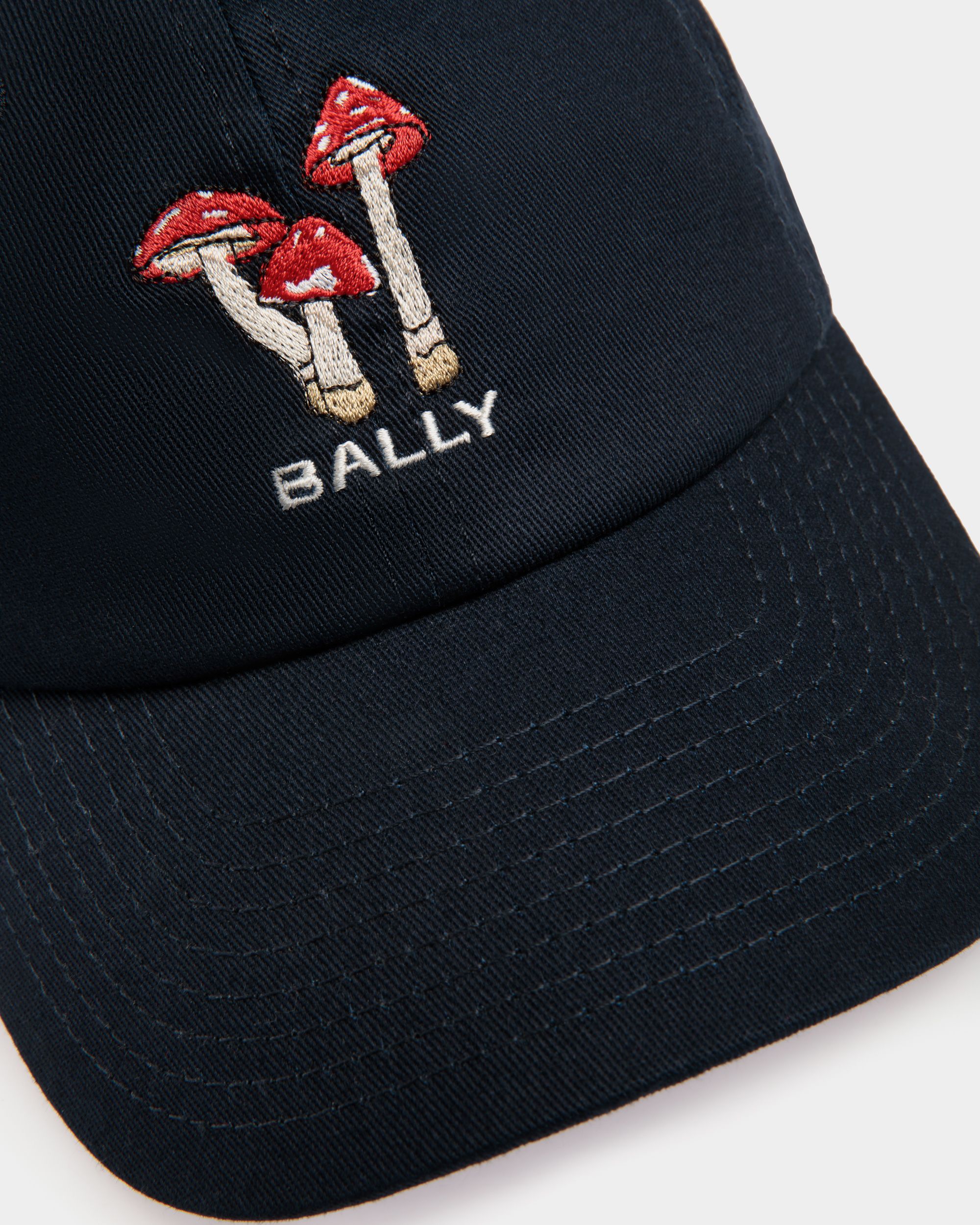 Baseballmütze Mit Enchanting Mushrooms Aus Baumwolle In Navy Blue - Uomo - Bally - 04