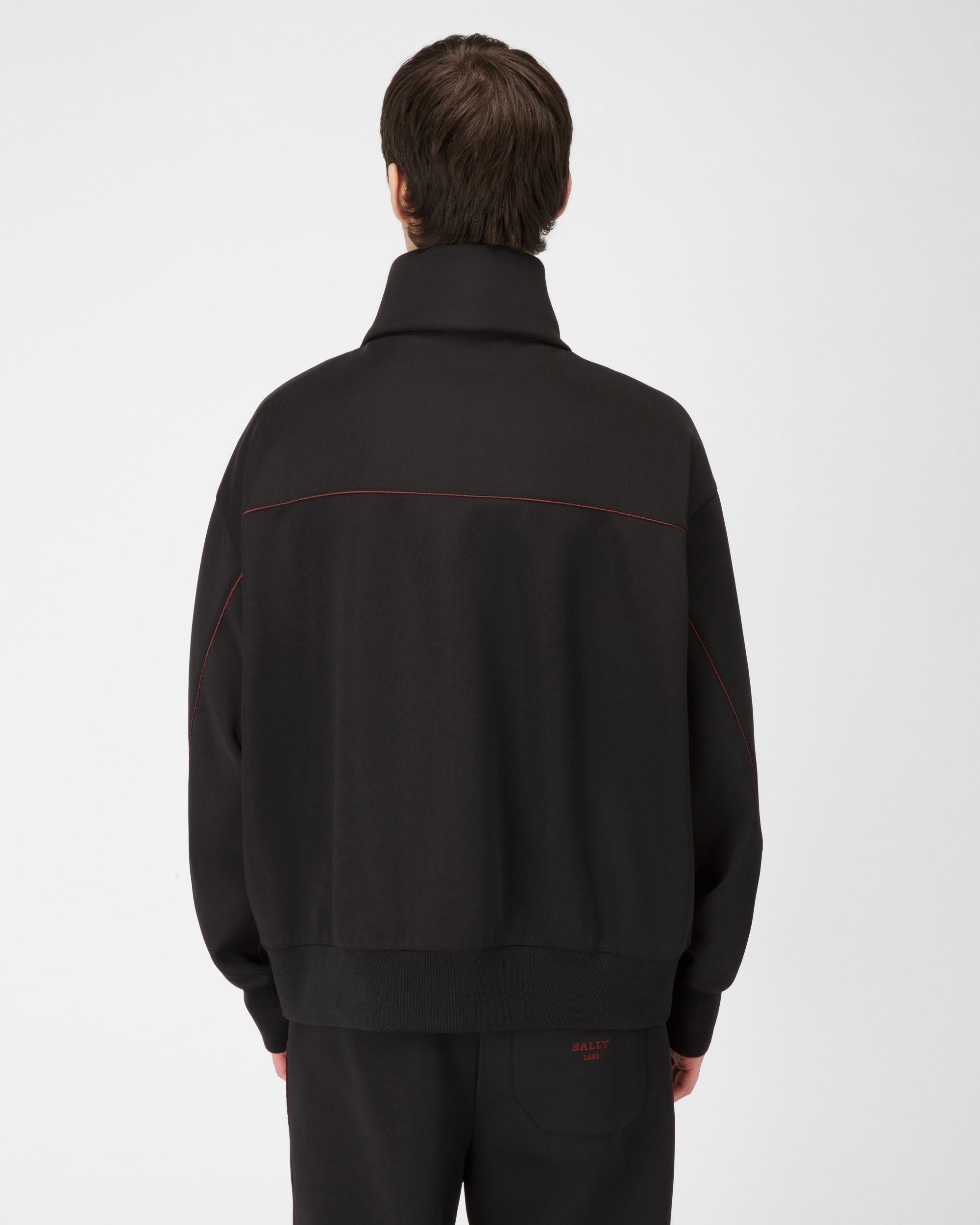 Sweatshirt Aus Schwarzem Polyester-Mischgewebe - Herren - Bally - 03