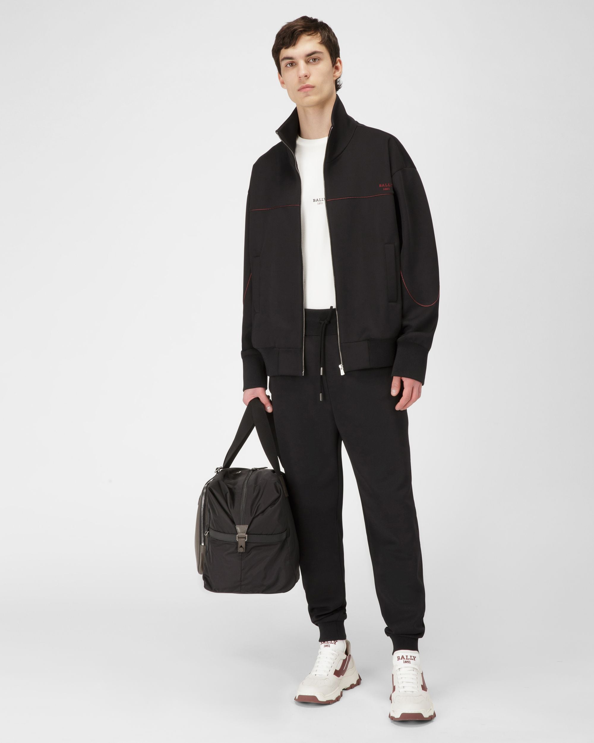 Sweatshirt Aus Schwarzem Polyester-Mischgewebe - Herren - Bally - 04