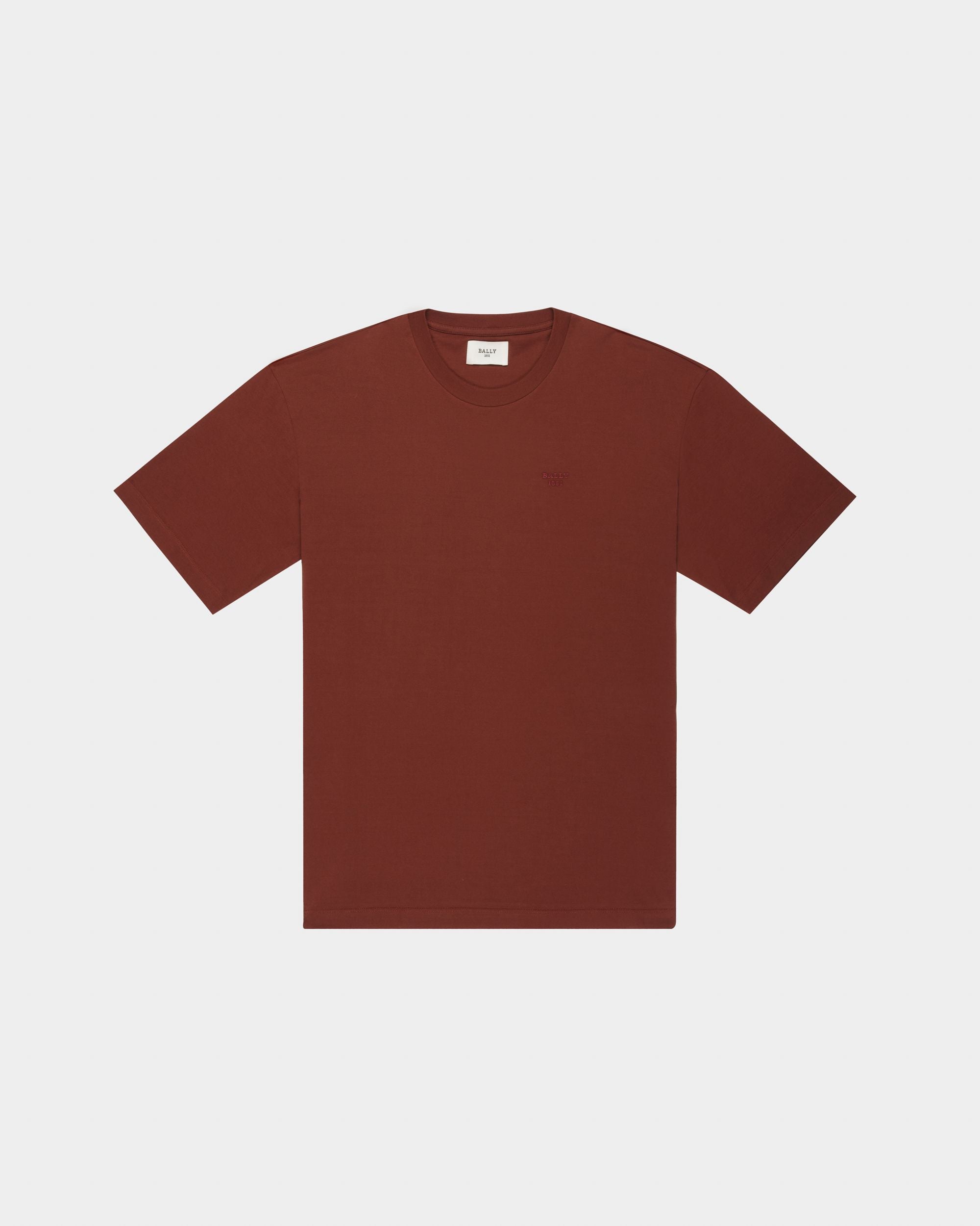 T-Shirt Aus Traditionsroter Bio-Baumwolle - Herren - Bally - 04