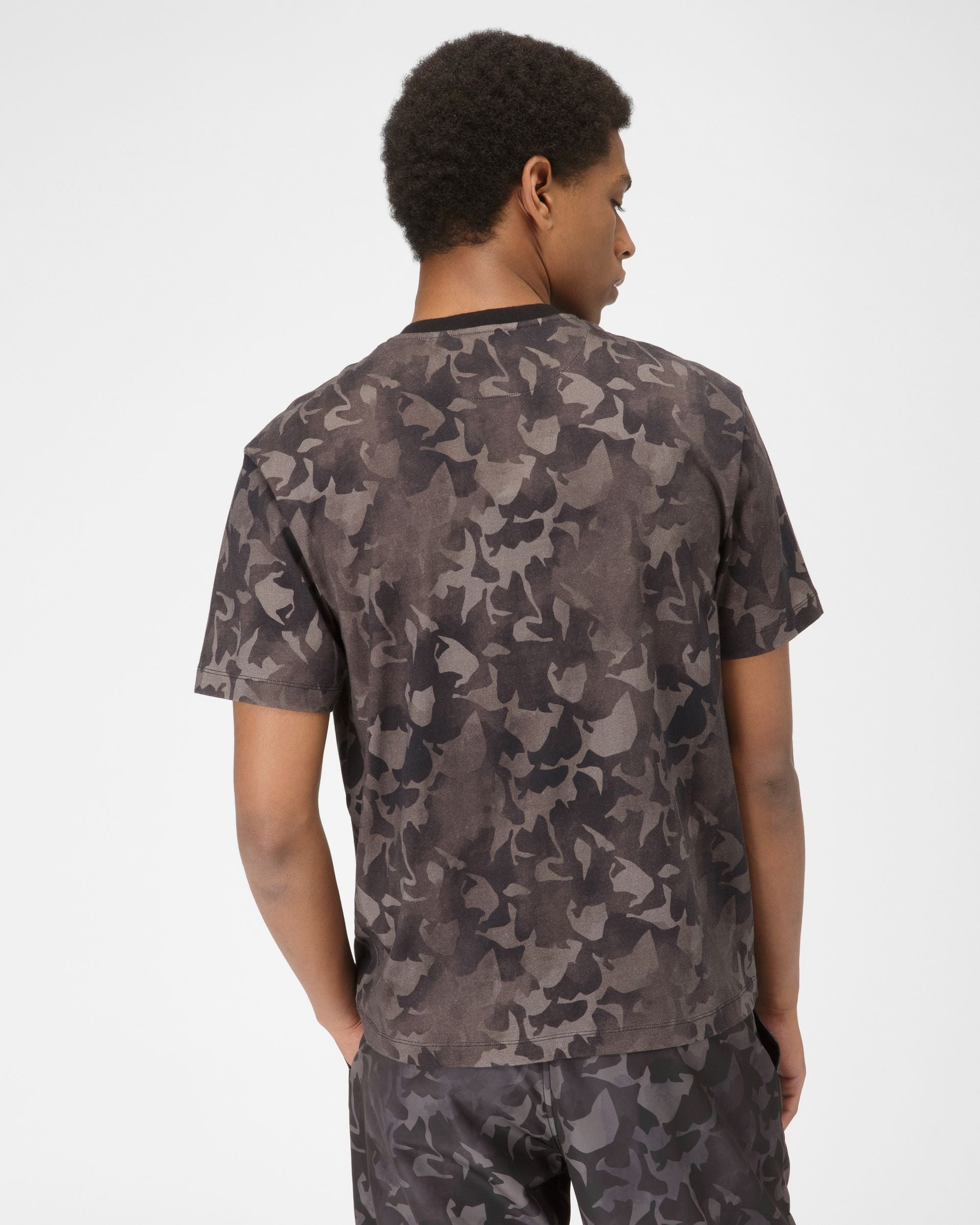 T-Shirt Aus Bio-Baumwolle In Schwarz - Herren - Bally - 03