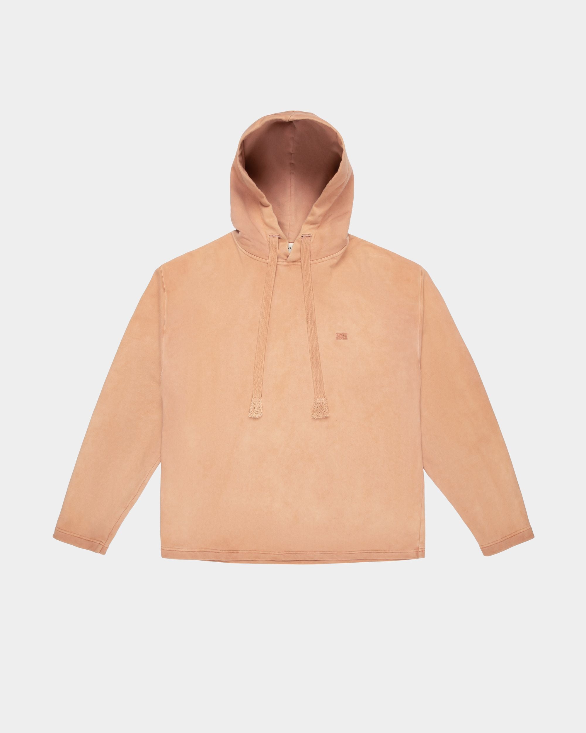Kapuzenpulli Mit Bb-Motiv Sweatshirt Aus Rosafarbener Baumwolle - Herren - Bally - 01