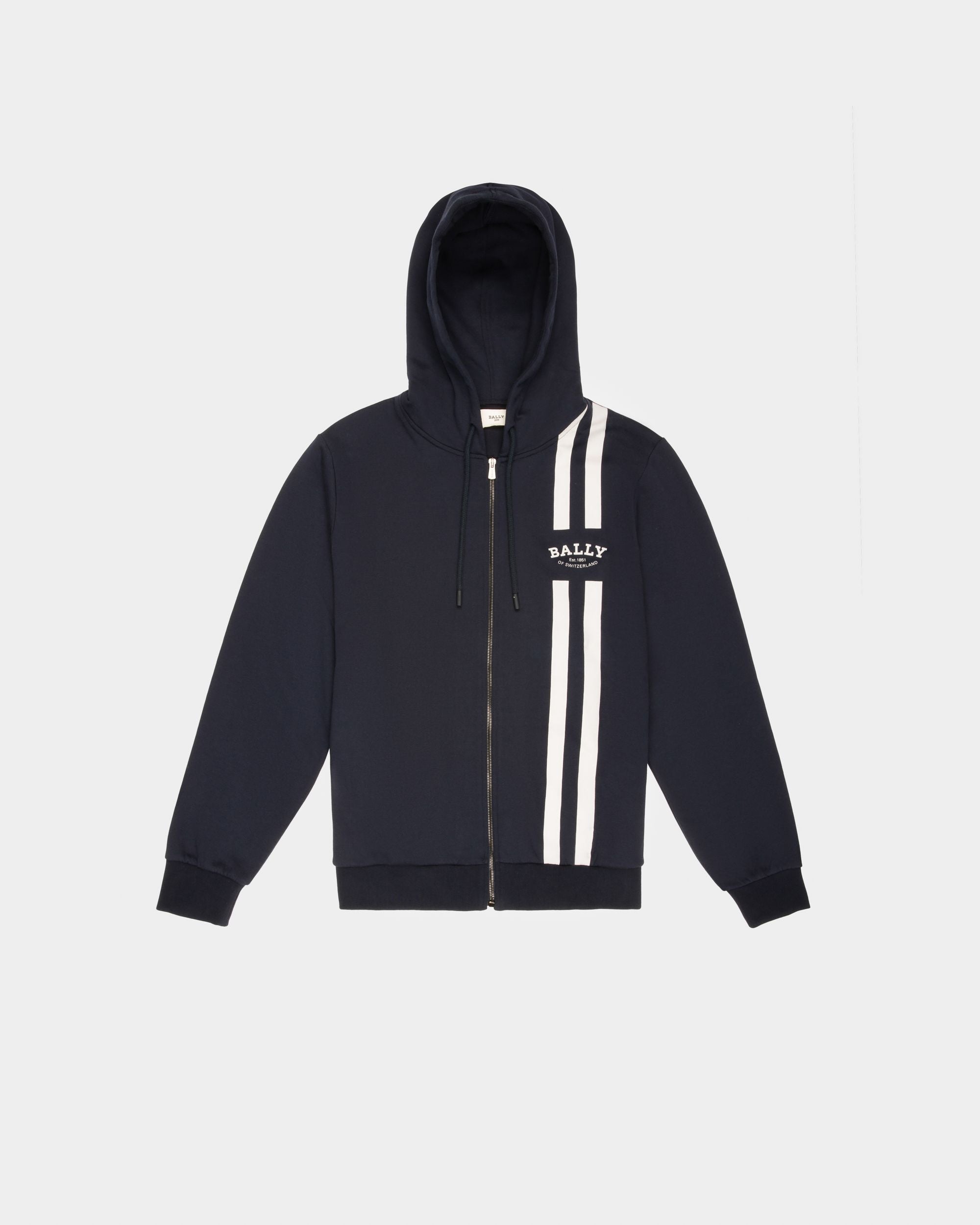 Sweatshirt Aus Baumwolle In Marineblau - Herren - Bally - 01