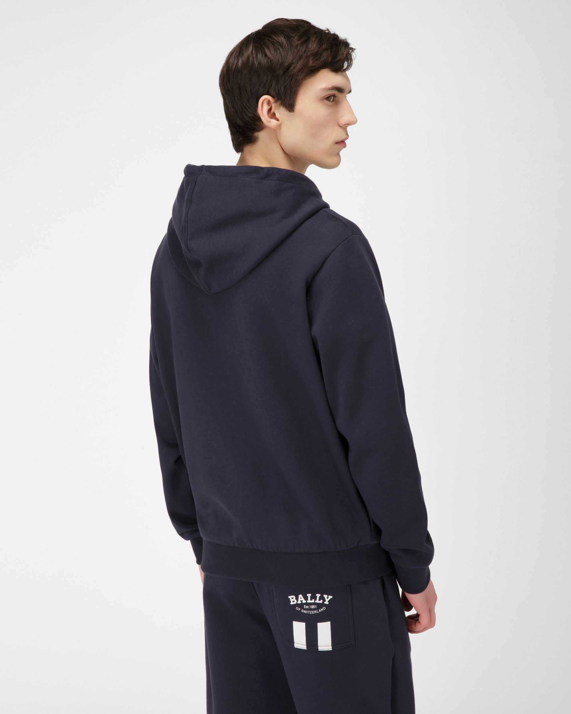 Sweatshirt Aus Baumwolle In Marineblau - Herren - Bally - 03