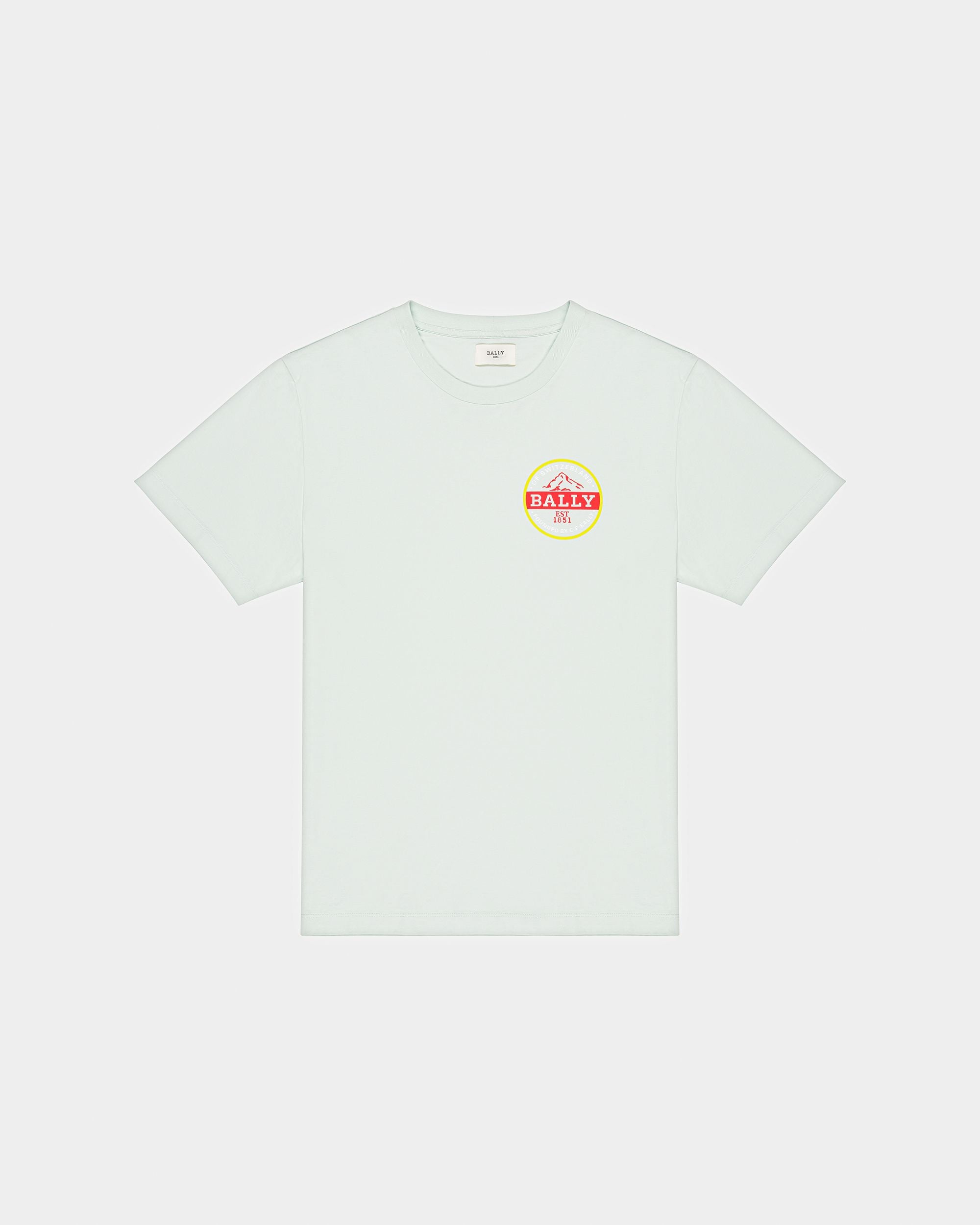 T-Shirt Mit Heritage-Logo Baumwoll-T-Shirt In Weiß - Herren - Bally - 05