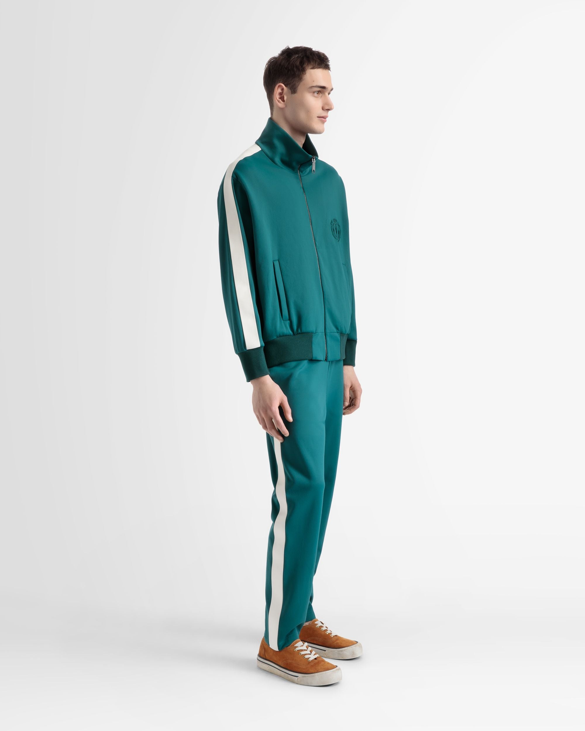 Veste De Sport En Coton Mélangé Vert - Homme - Bally - 04