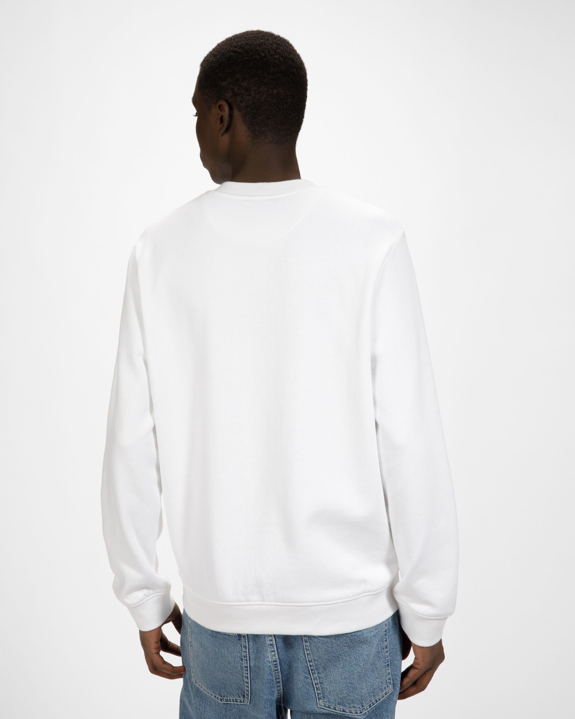 Sweatshirt Aus Bio-Baumwolle In Weiß - Herren - Bally - 03