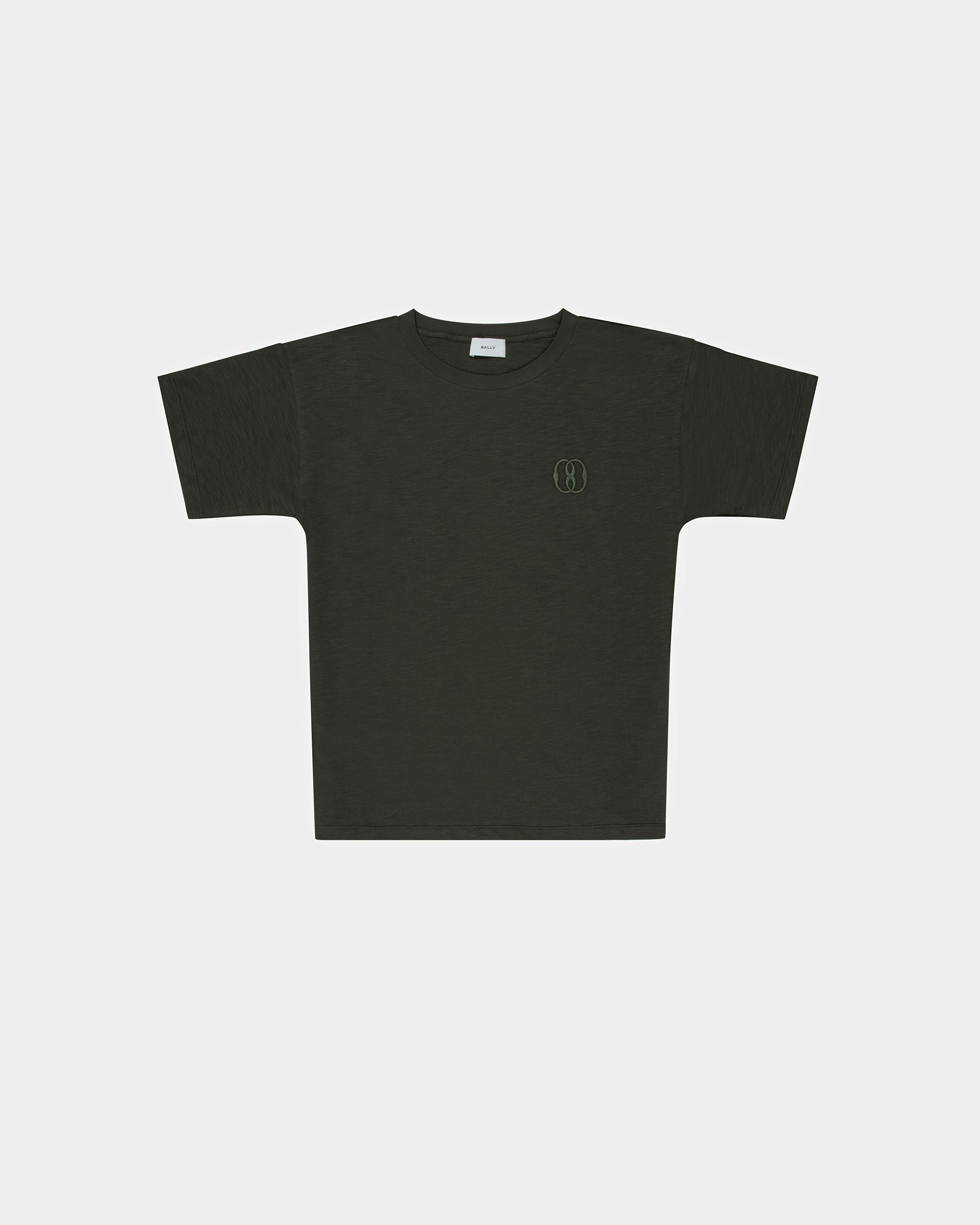 T-shirt En Coton Brodé - Homme - Bally - 01
