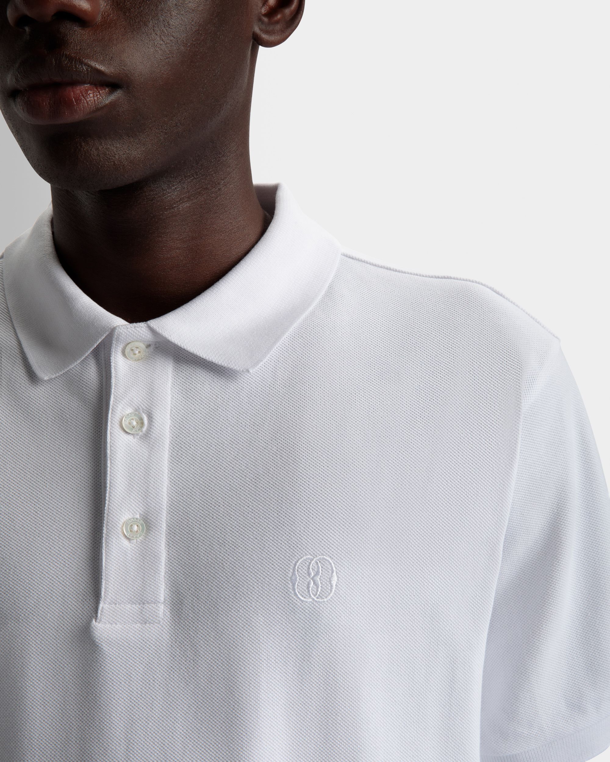 Kurzarm-Poloshirt Aus weißer Baumwolle - Herren - Bally - 04
