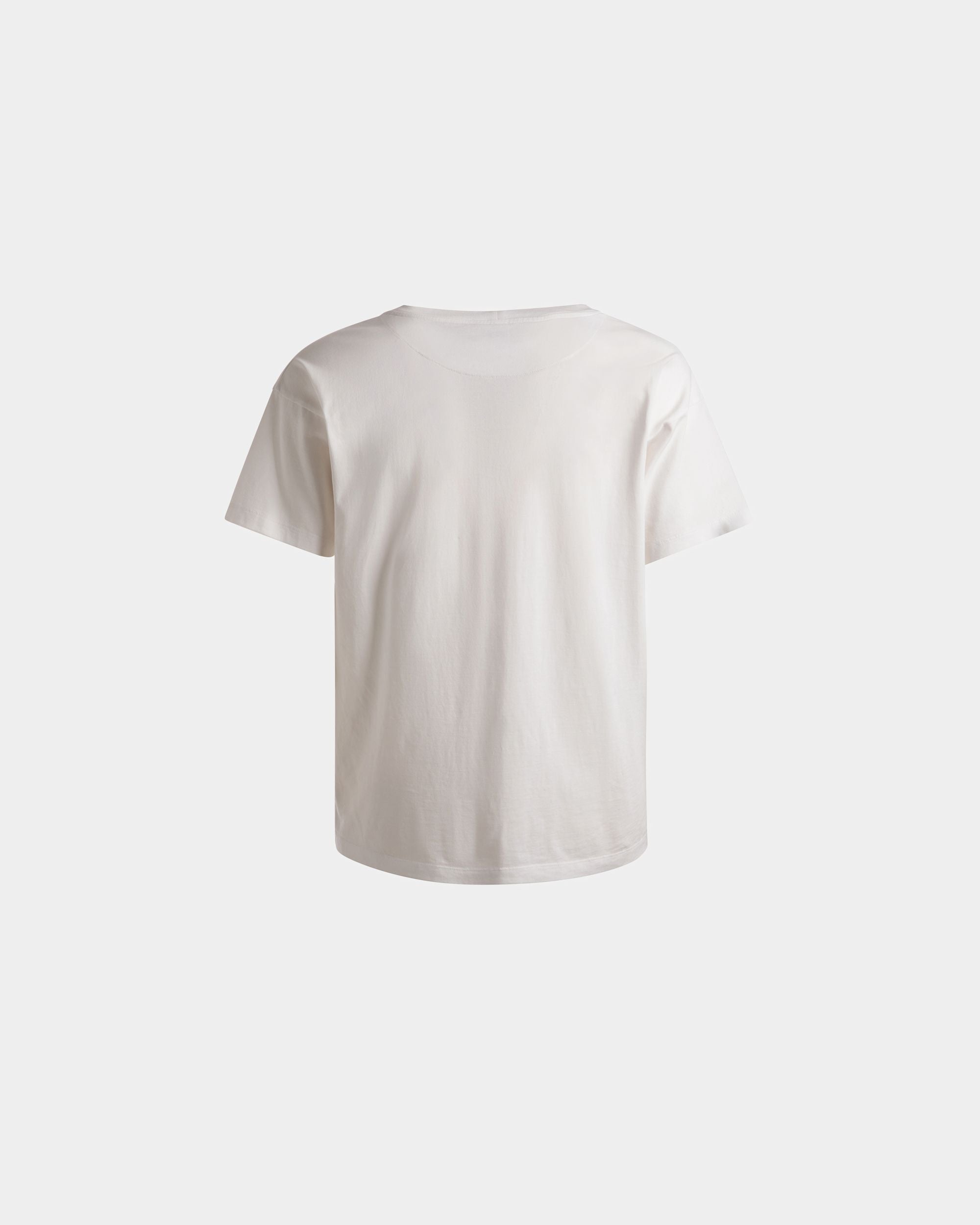 T-Shirt Stampa Train In Cotone Bianco - Uomo - Bally - 07