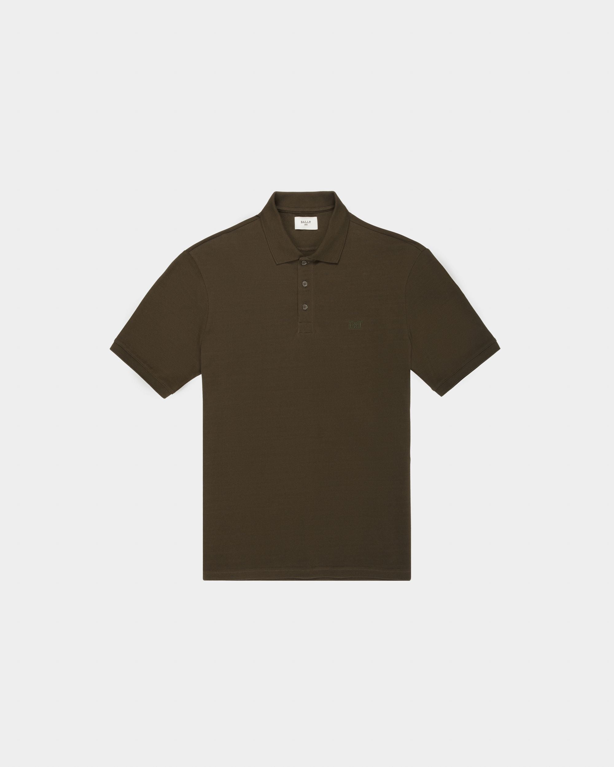 Polo B-Chain In Cotone Verde Militare - Uomo - Bally - 04
