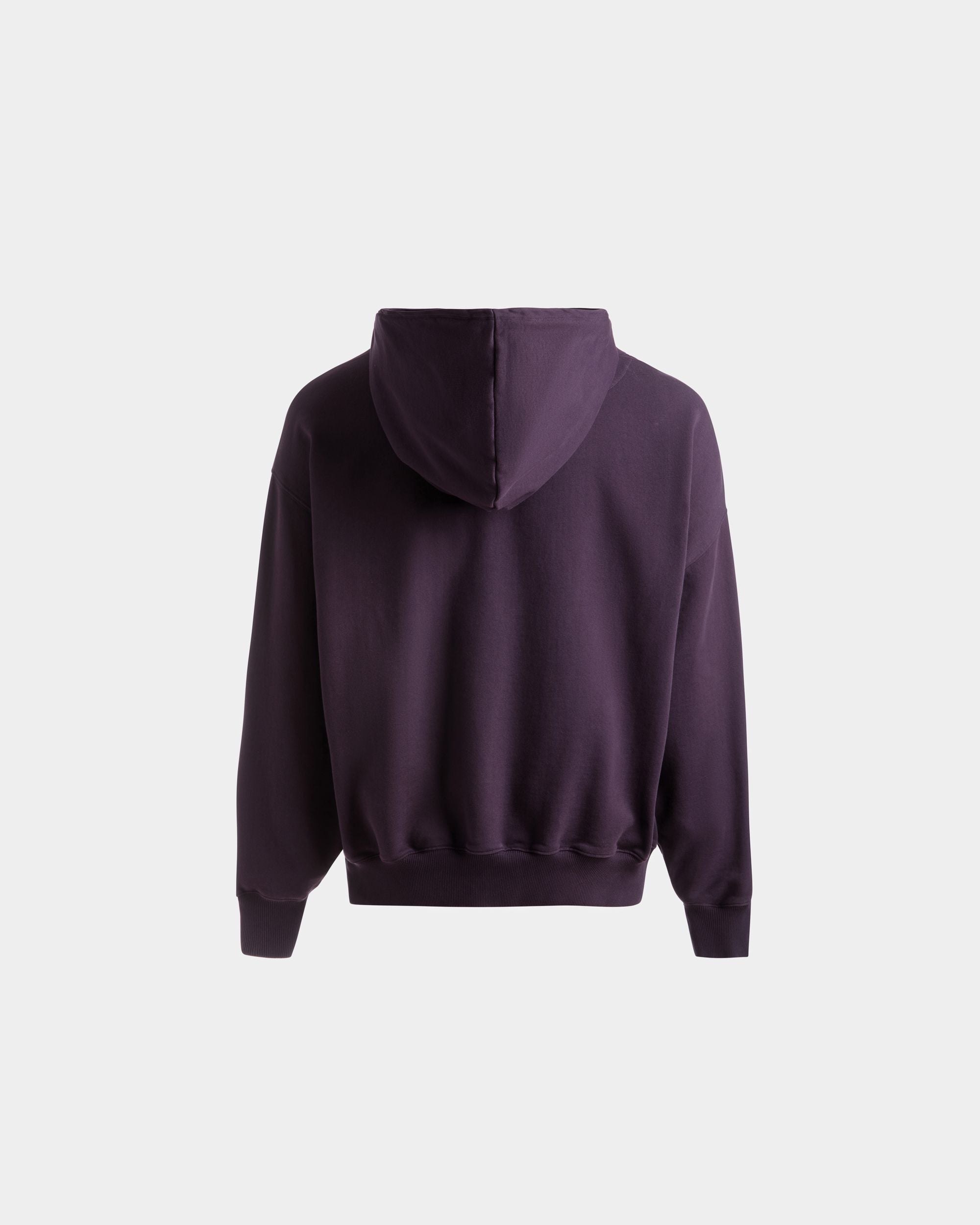 Kapuzensweatshirt mit Foliendruck Aus Baumwolle in Orchidee - Herren - Bally - 07