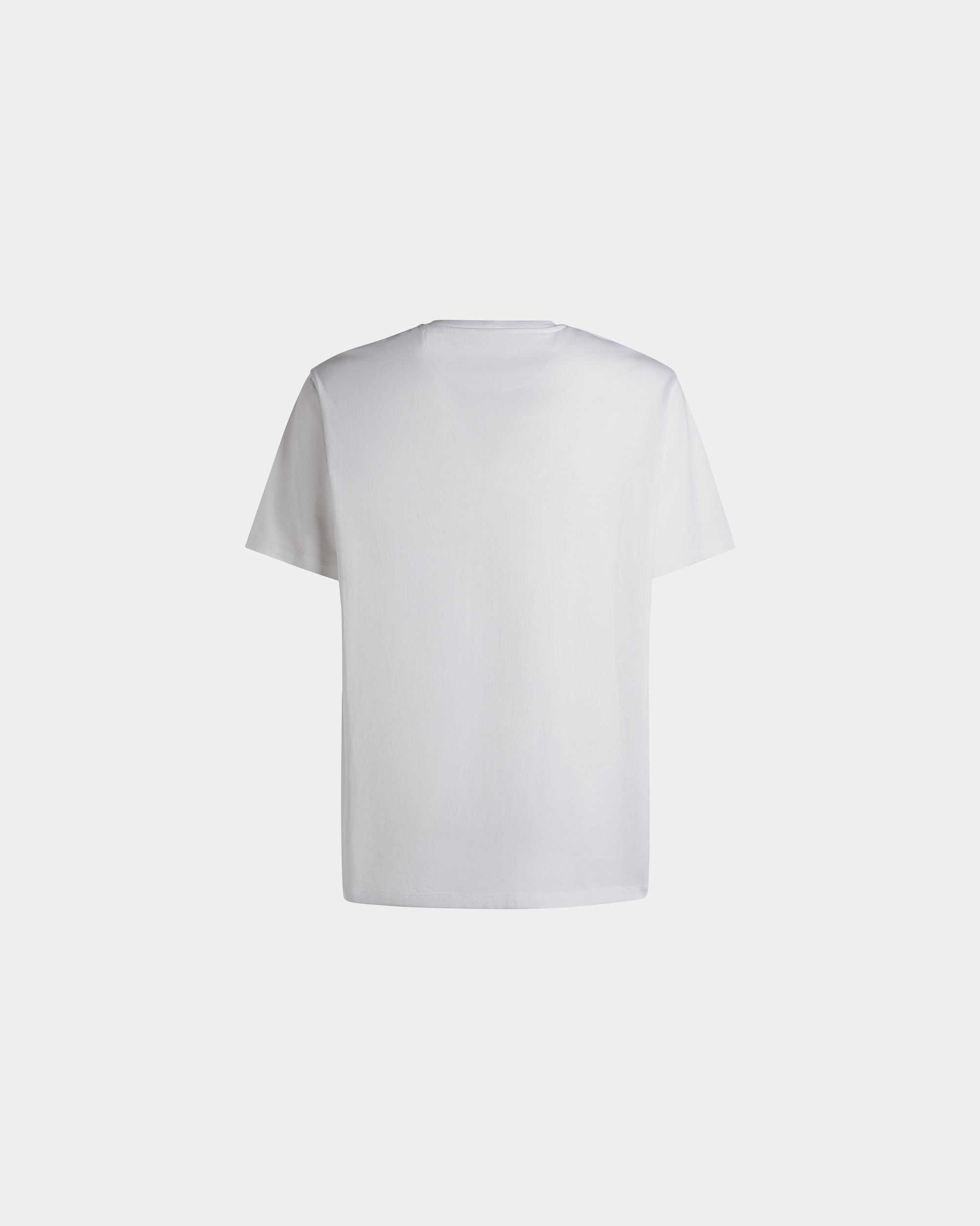 T-Shirt Aus Baumwolle In Weiß Mit Bally Crest Logo - Herren - Bally - 07