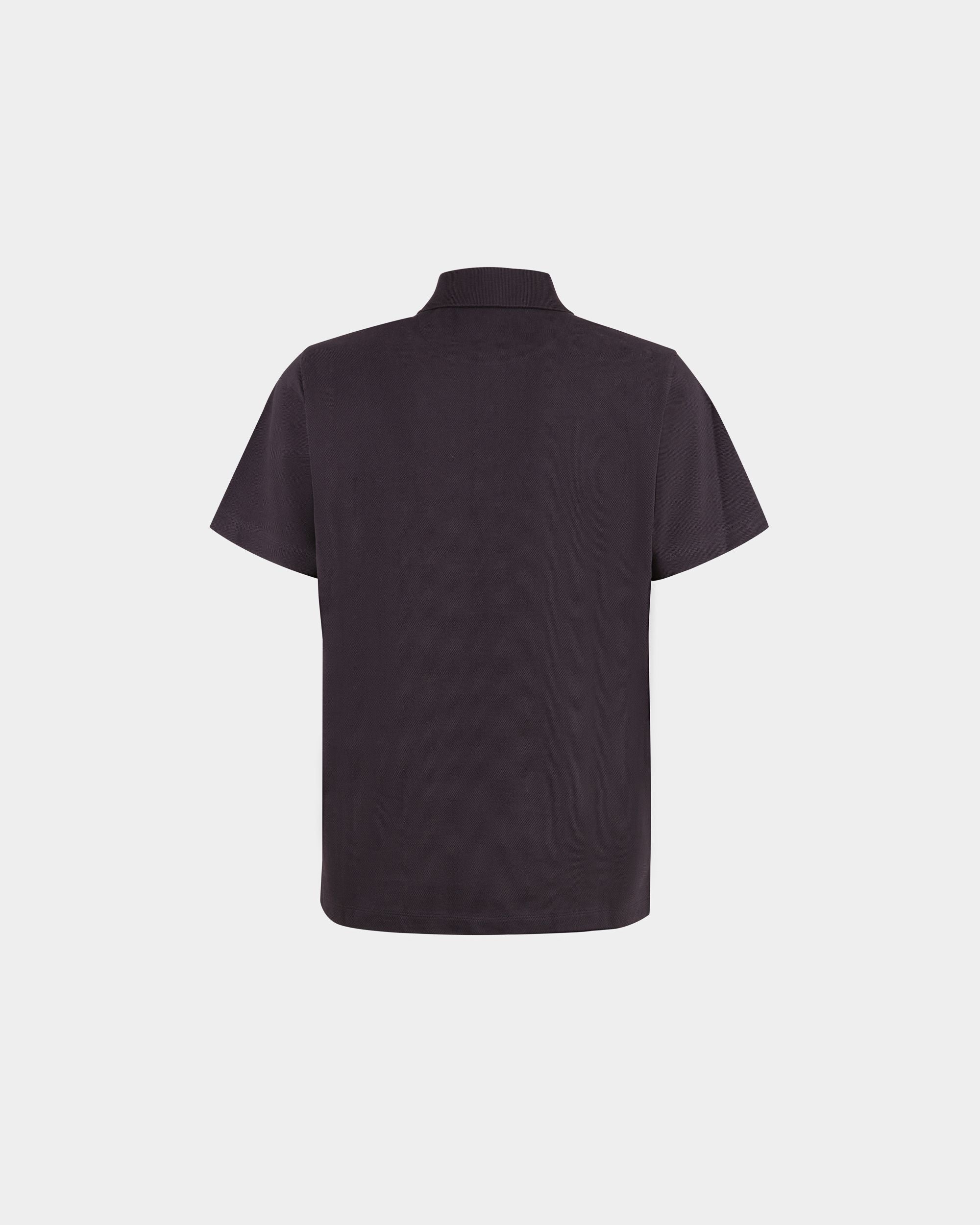 Polo Shirt in Navy Blue Cotton - Men's - Bally - 03