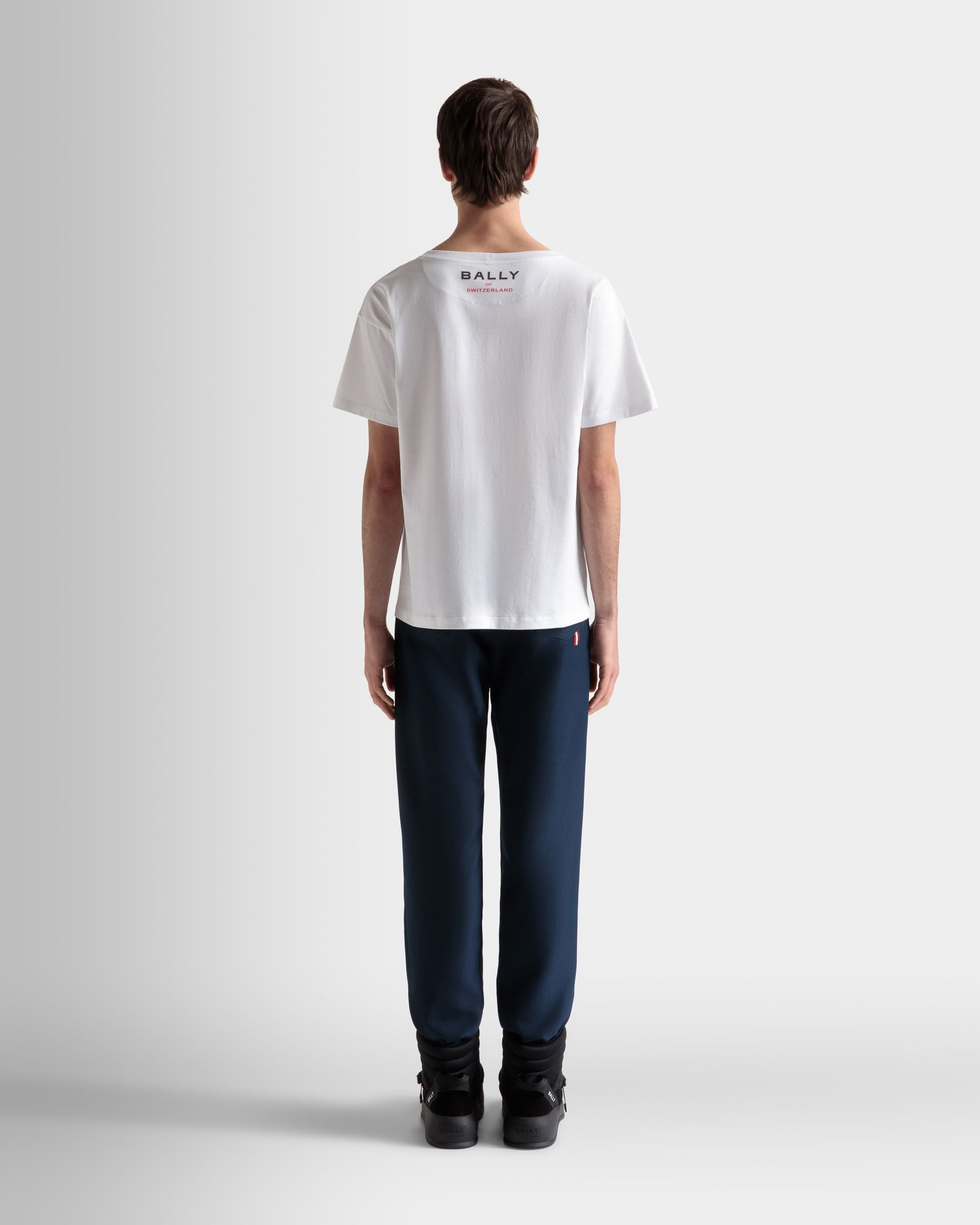 T-Shirt Aus Weißer Baumwolle Mit Print - Herren - Bally - 06