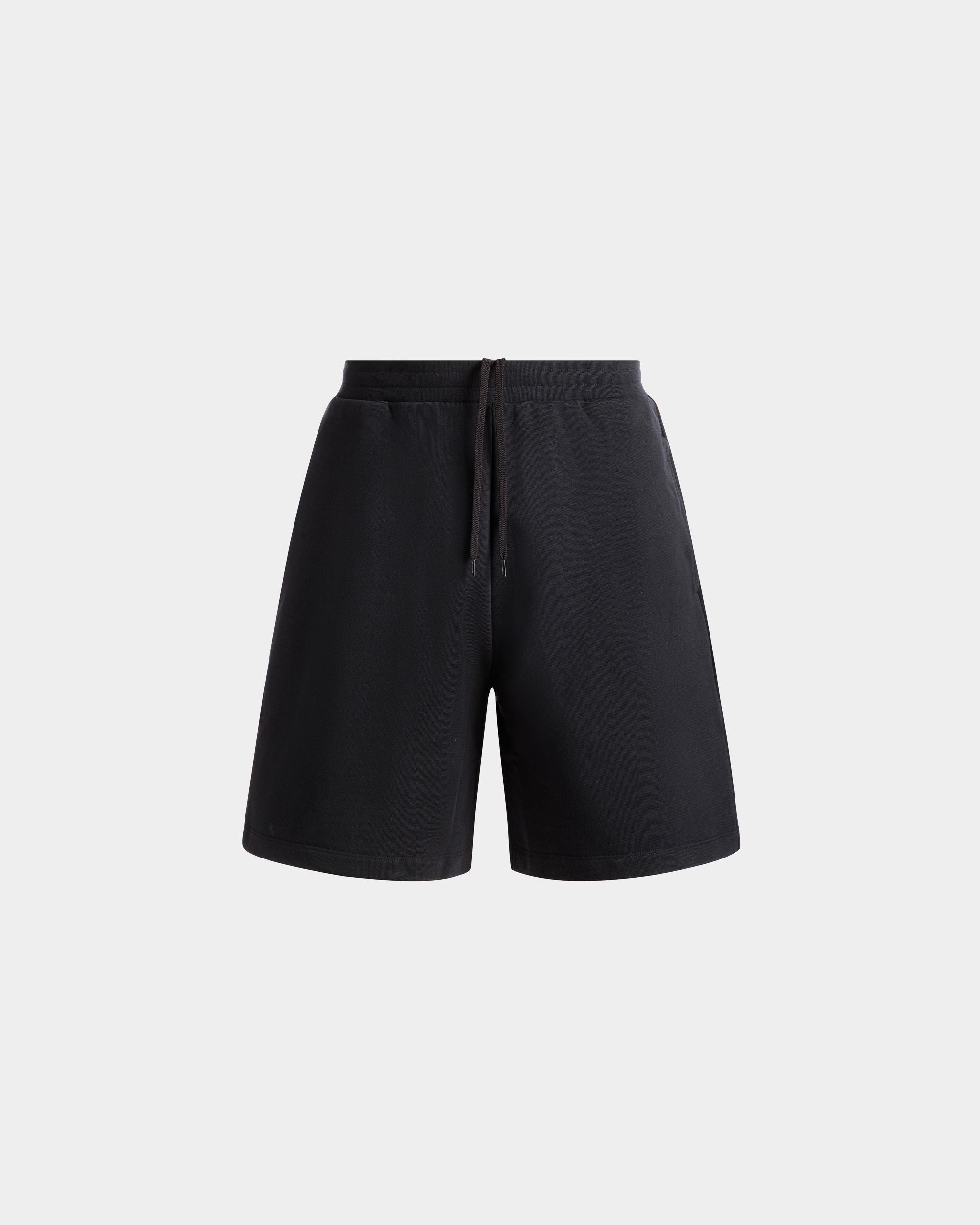 Shorts Da Tuta In Cotone Blu Navy - Uomo - Bally - 01