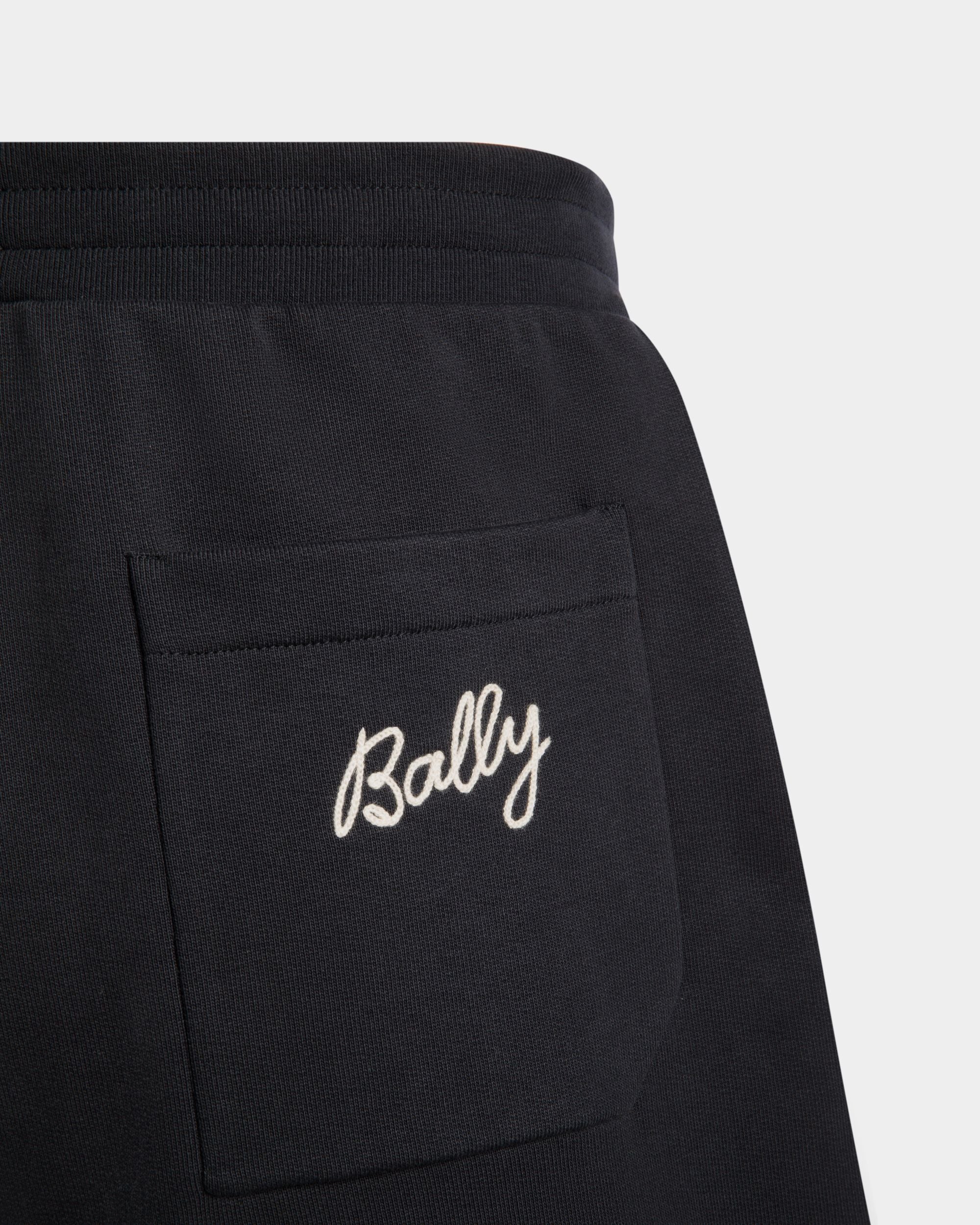Shorts Da Tuta In Cotone Blu Navy - Uomo - Bally - 02