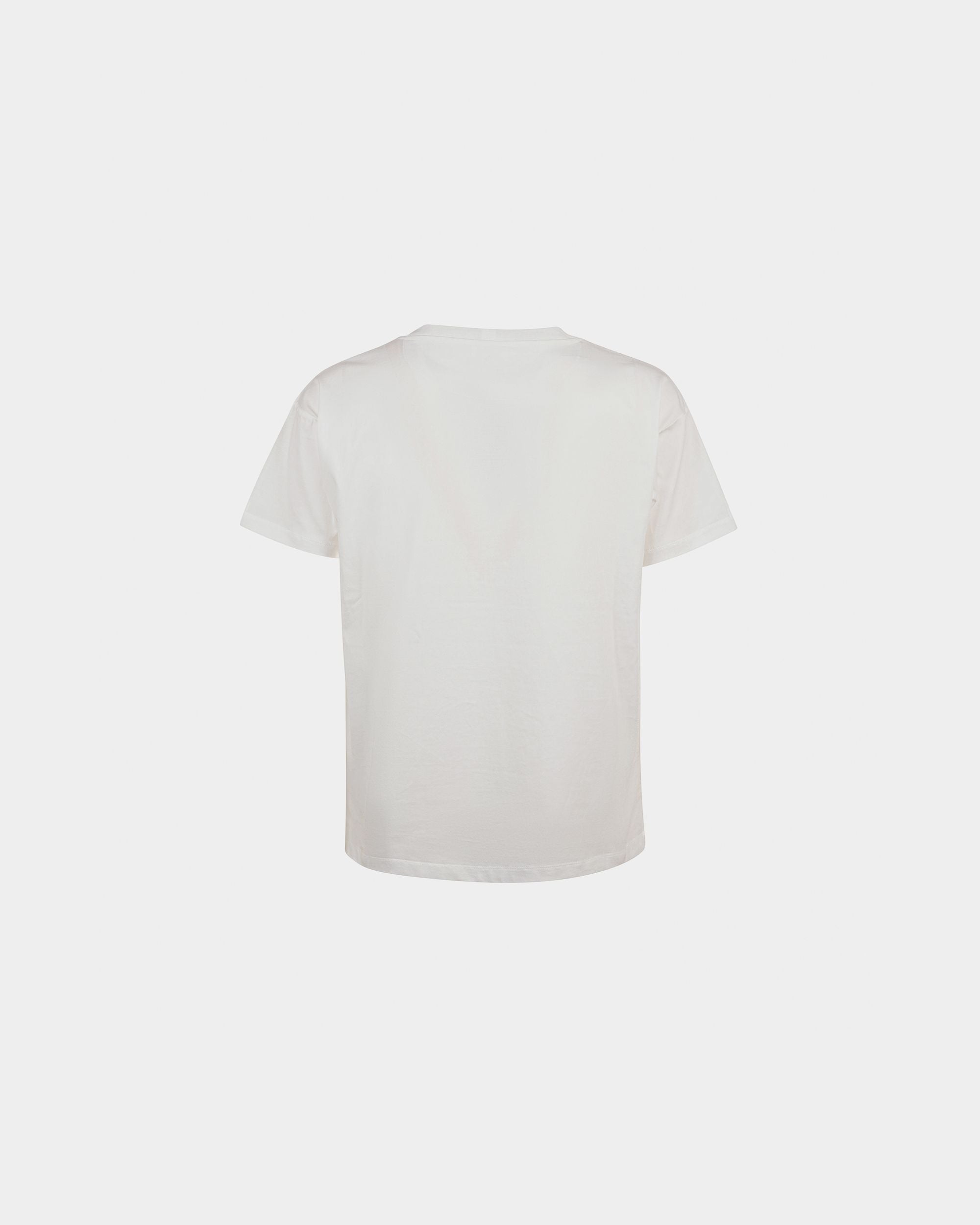 T-Shirt En Coton Blanc - Homme - Bally - 03