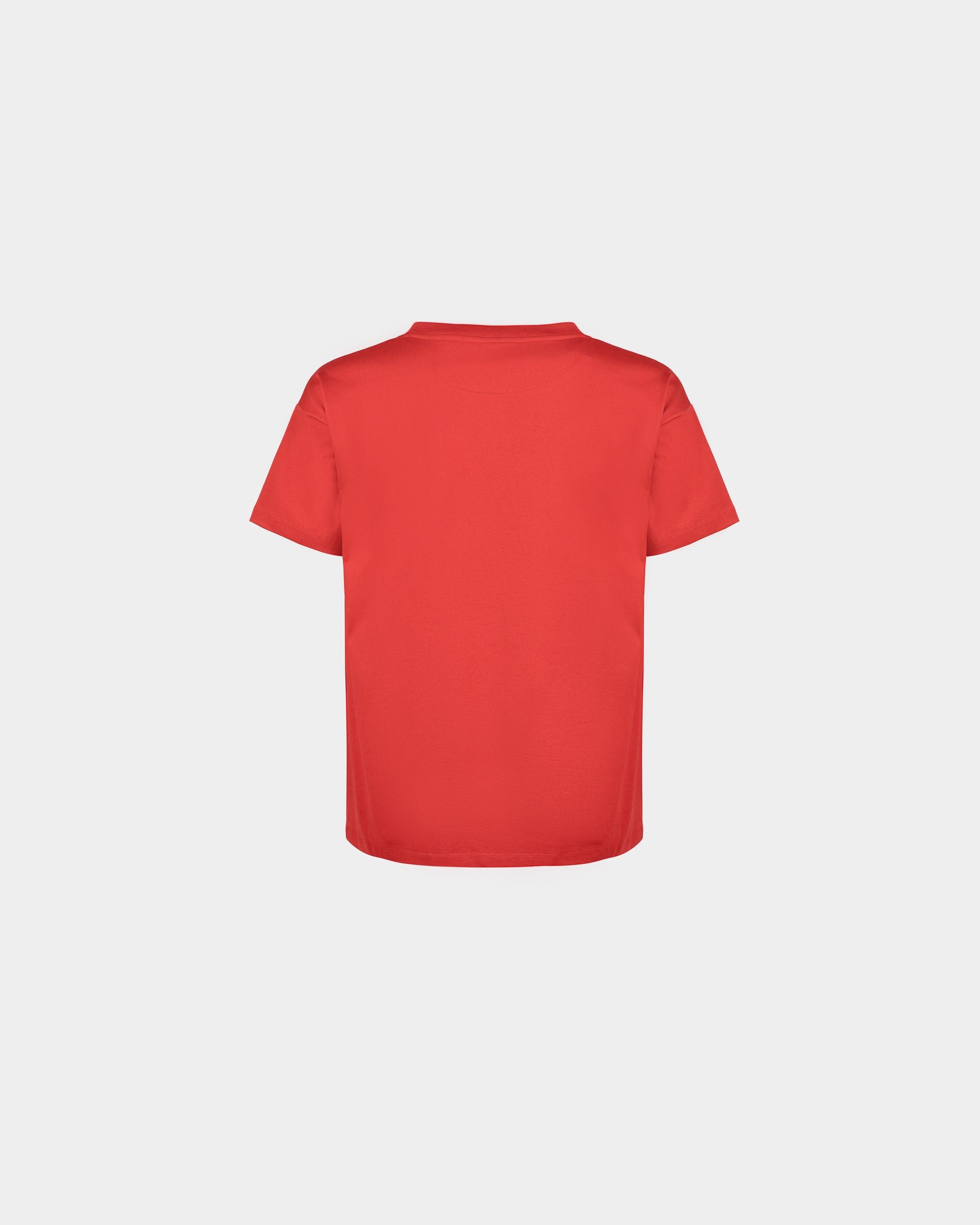 T-Shirt Aus Roter Baumwolle - Herren - Bally - 03