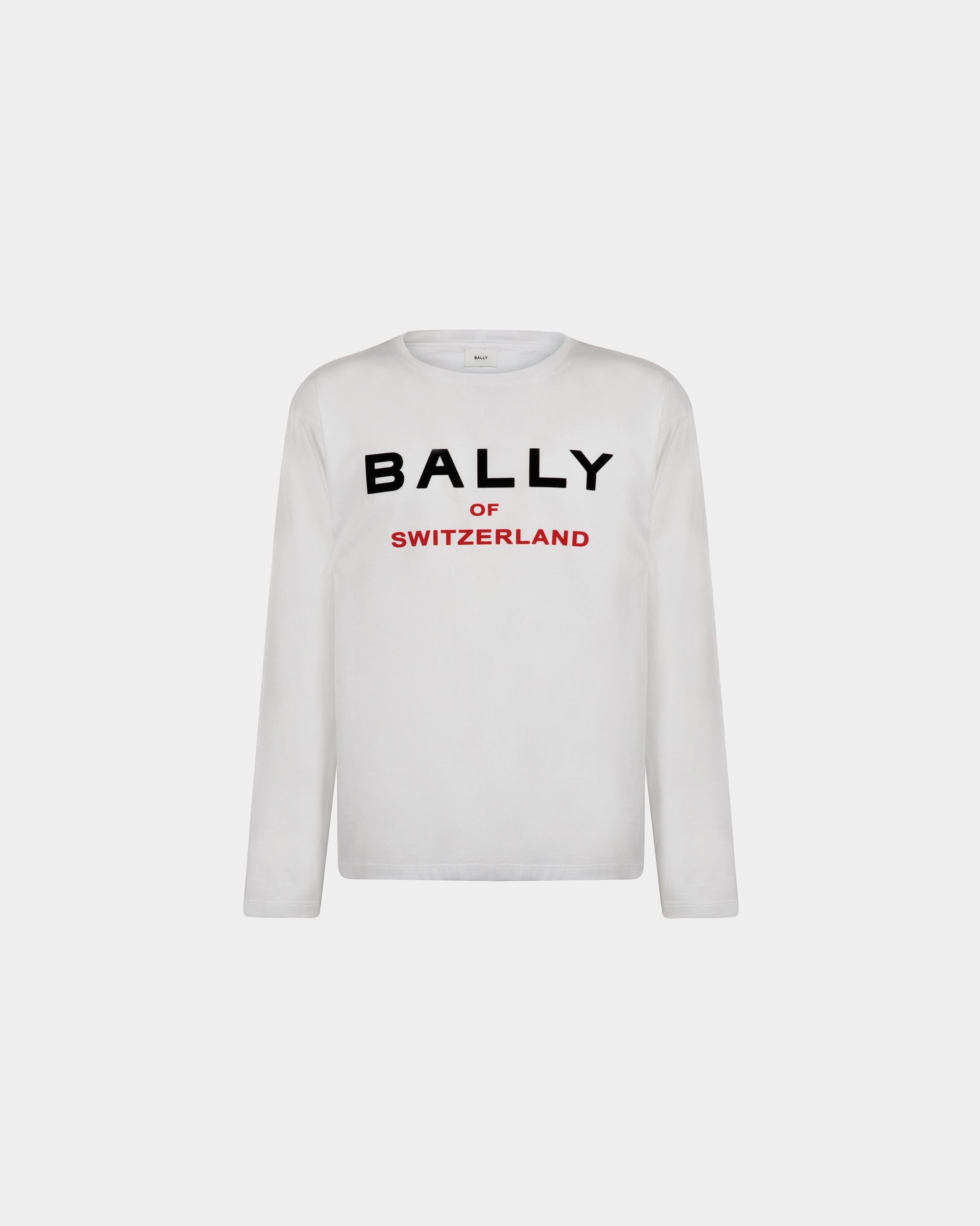 T-Shirt In White Cotton - Men's - Bally - 01