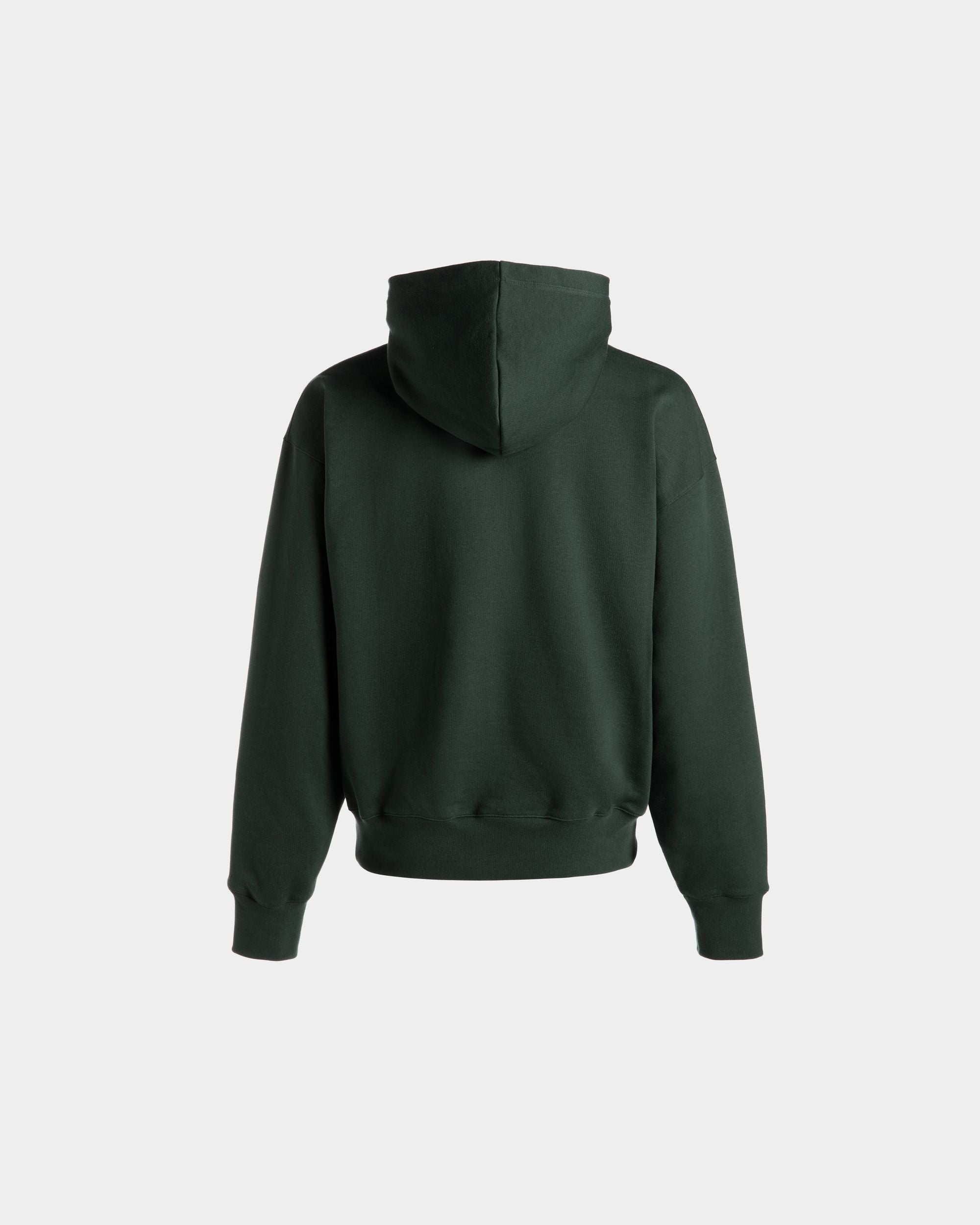 Kapuzenpullover Aus Baumwolle In Bottle Green Mit Bally Crest Logo - Herren - Bally - 08