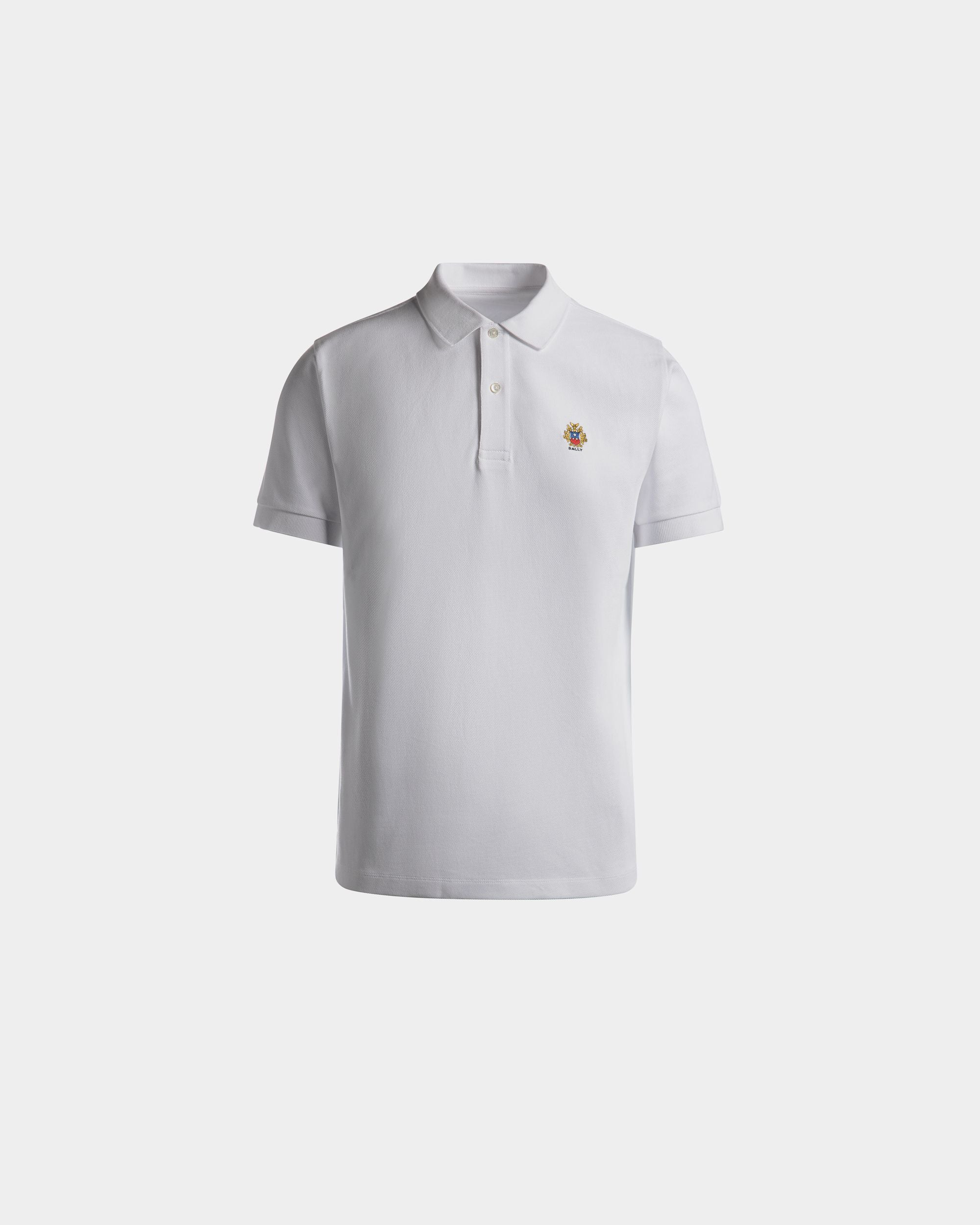 Poloshirt Aus Baumwolle In Weiß - Uomo - Bally - 01