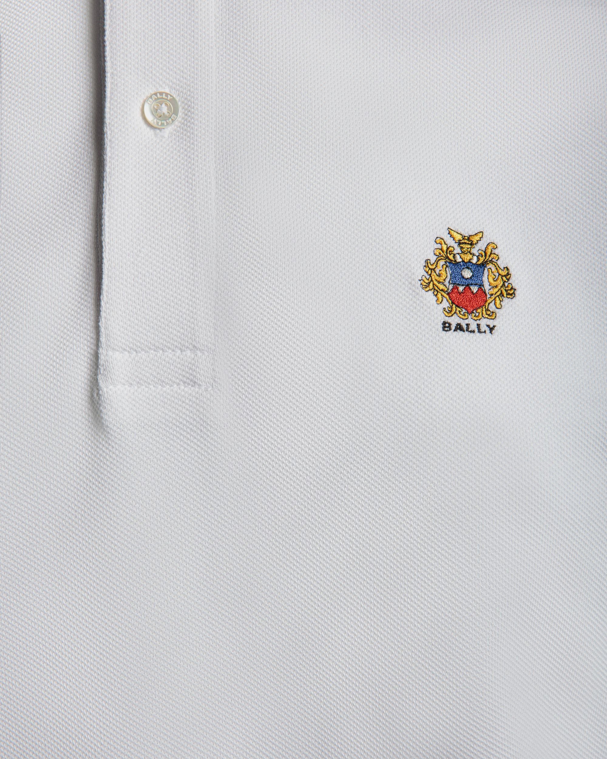 Polo En Coton Blanc - Homme - Bally - 02