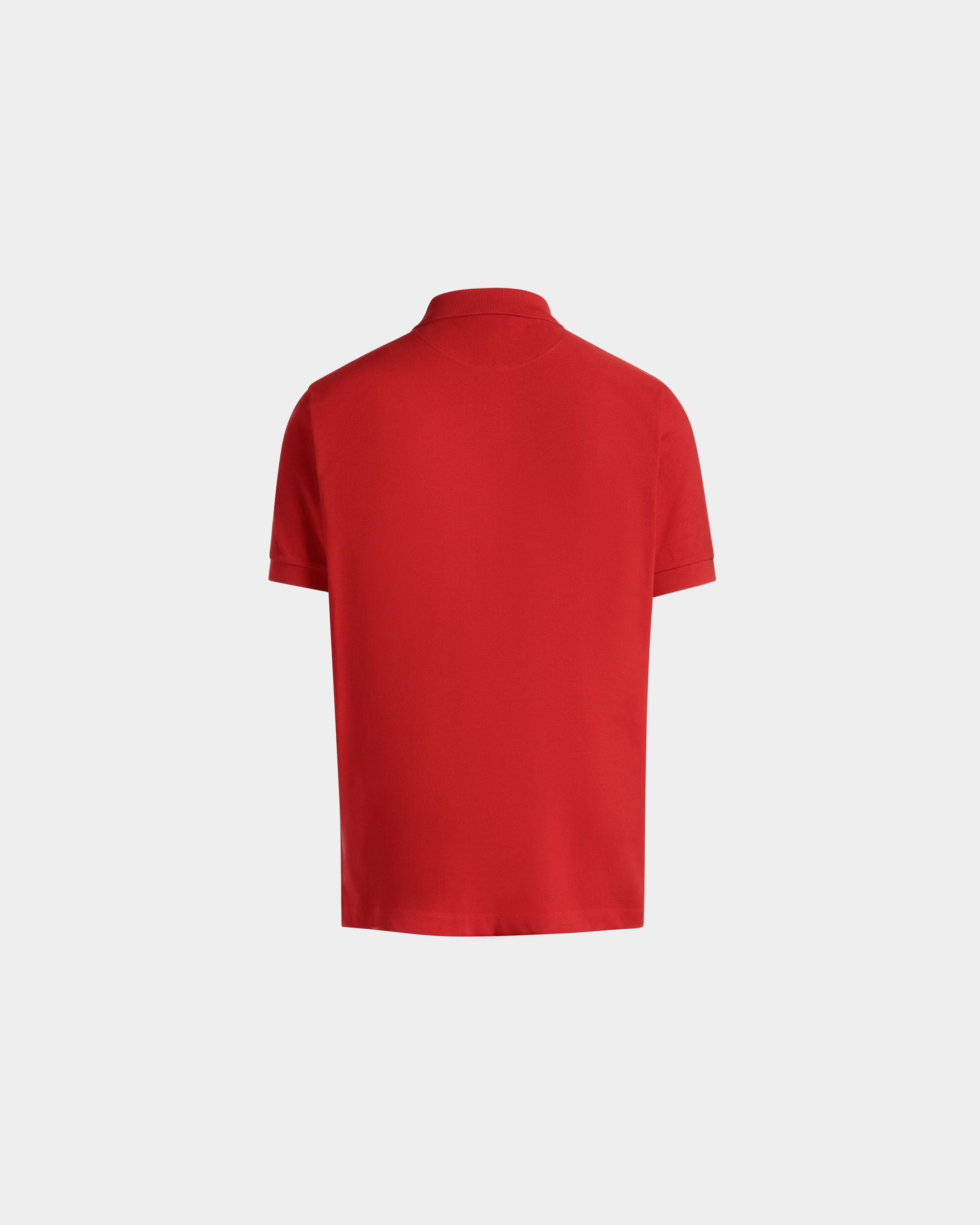 Polo Shirt in Red Cotton - Men's - Bally - 03