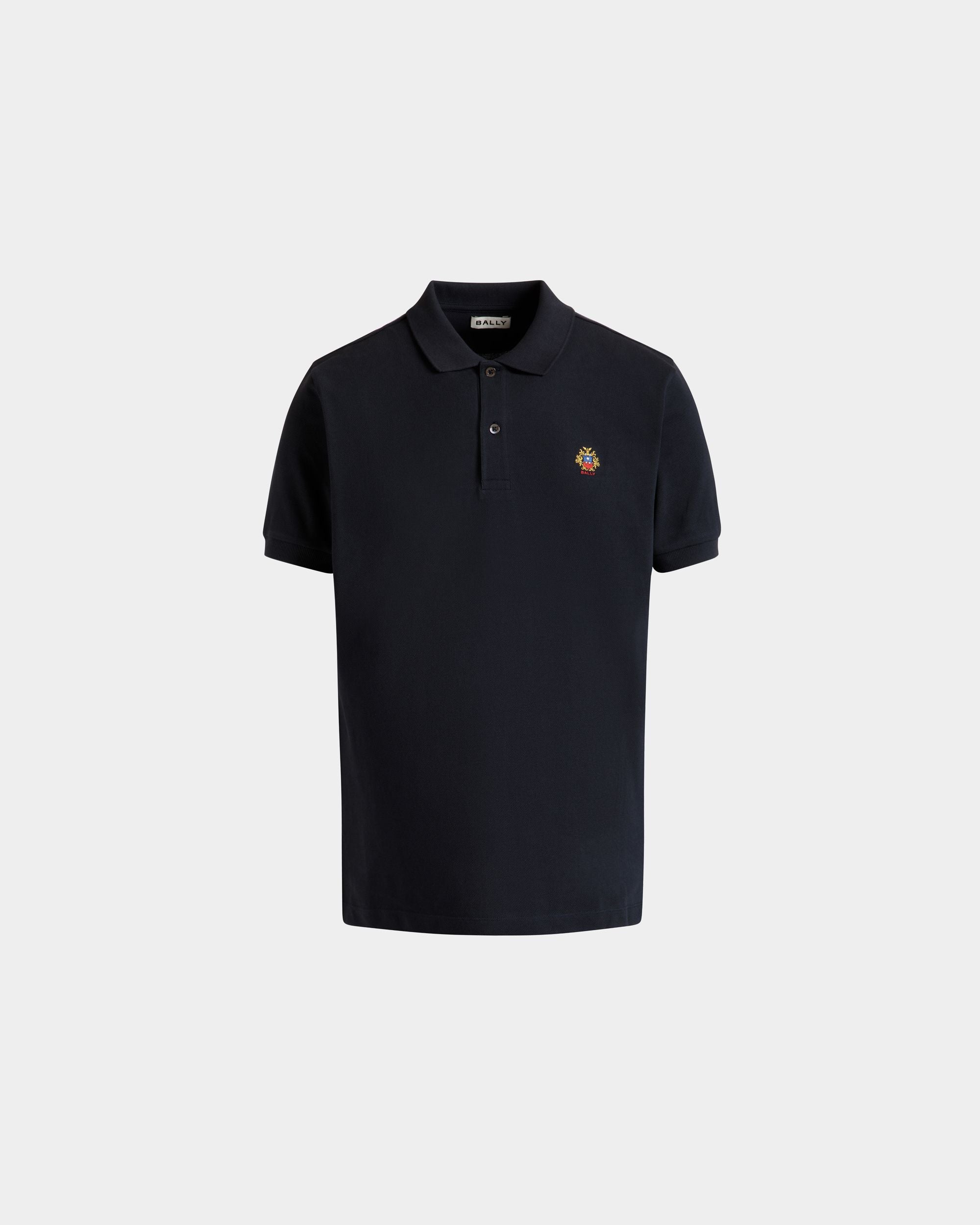 Poloshirt Aus Baumwolle In Navy Blue - Herren - Bally - 01