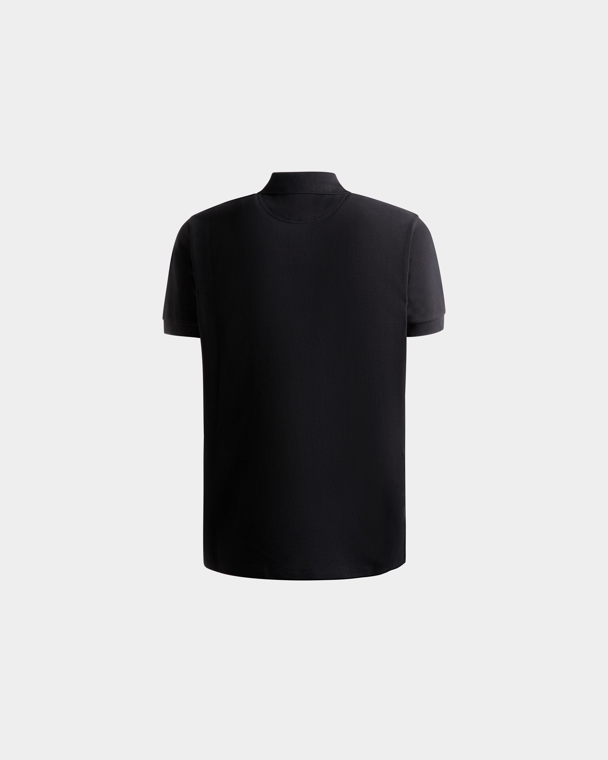 Polo In Cotone Nero Con Logo Bally Crest - Uomo - Bally - 08