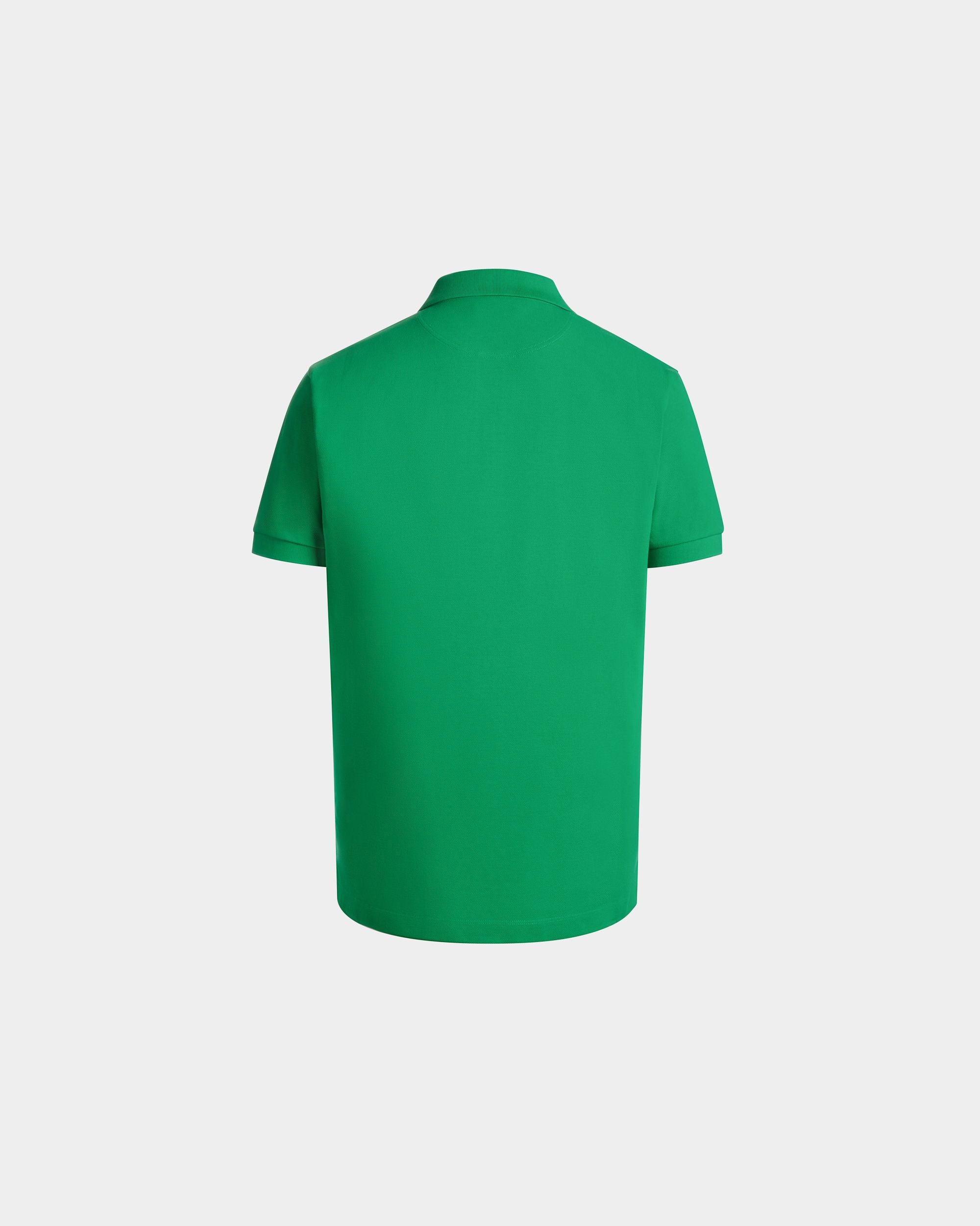 Polo In Cotone Emerald Green Con Stemma Bally Crest - Uomo - Bally - 03