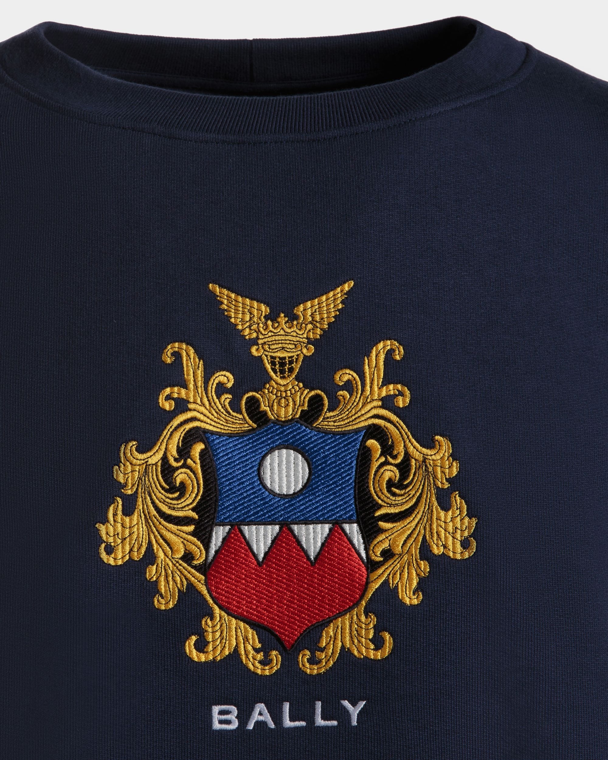 Sweatshirt Aus Baumwolle In Navy Blue - Herren - Bally - 02